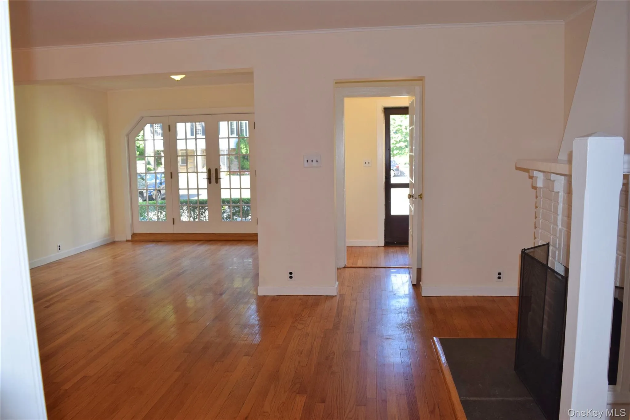 Entry foyer and living room. Entry foyer and living room.