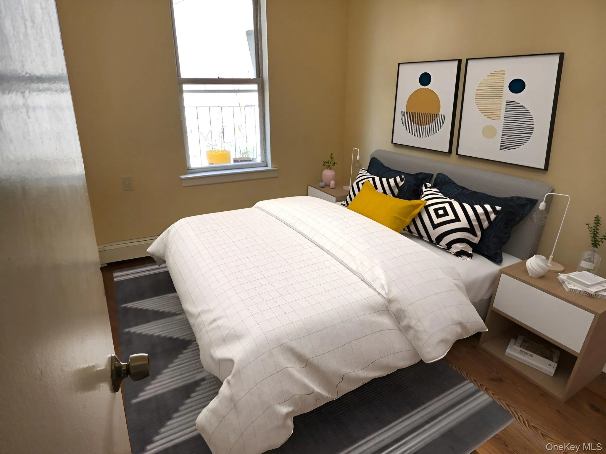 Bedroom with wood finished floors Bedroom with wood finished floors