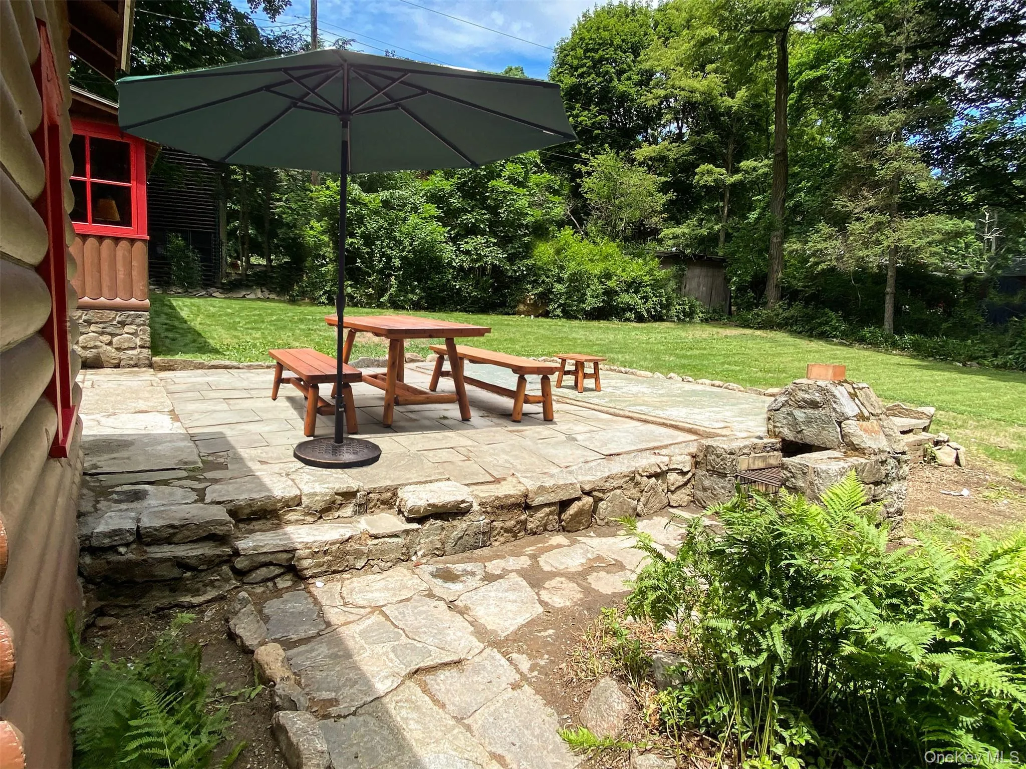Backyard Patio in the Summer Backyard Patio in the Summer