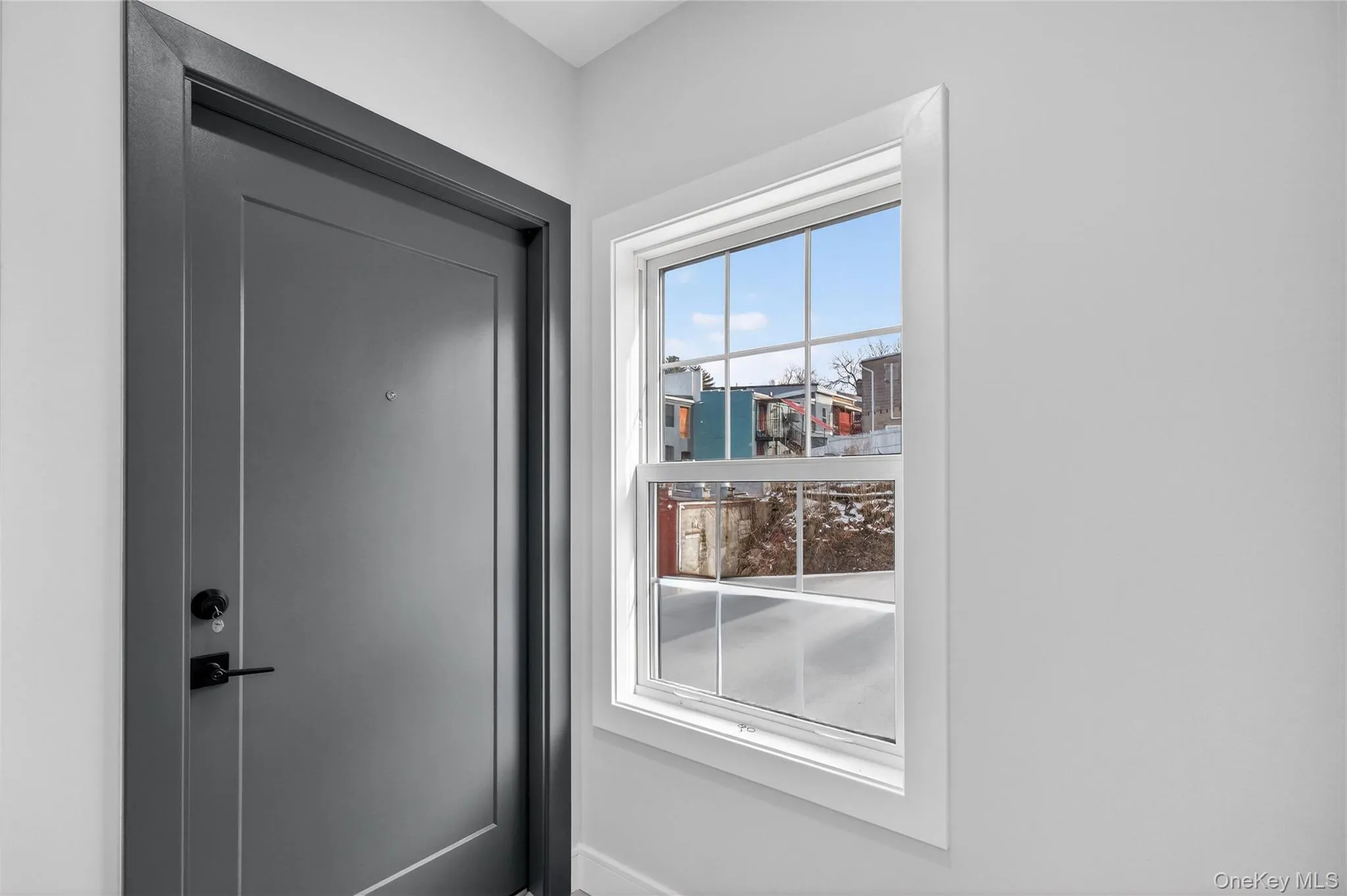 Doorway with baseboards Doorway with baseboards