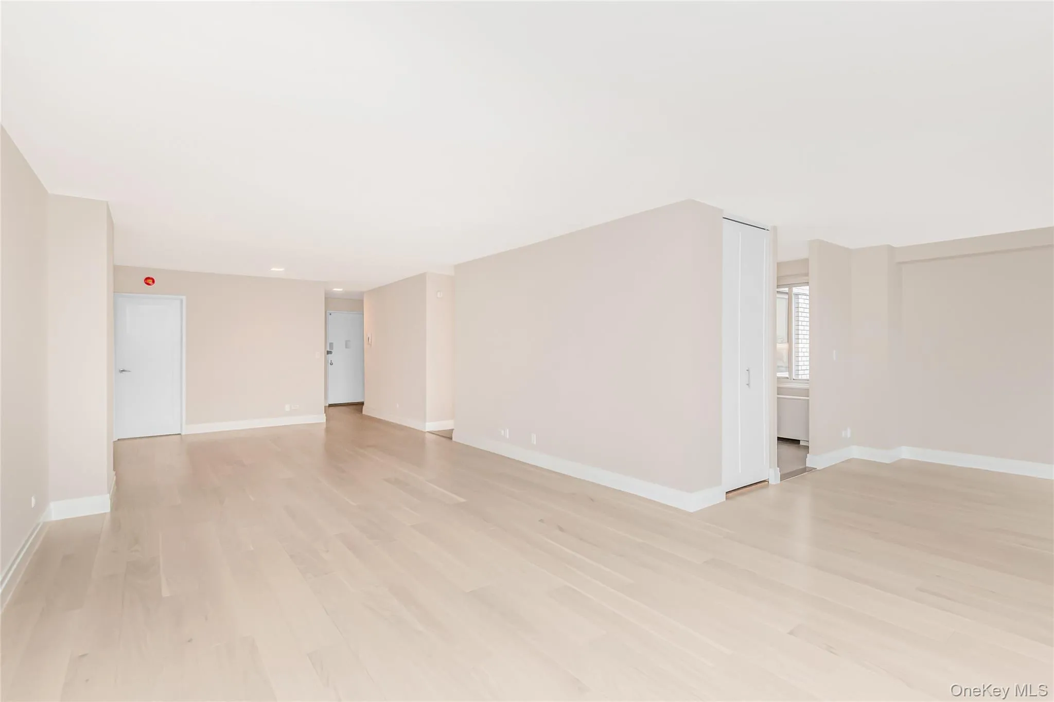 Unfurnished room featuring light wood finished floors and baseboards Unfurnished room featuring light wood finished floors and baseboards