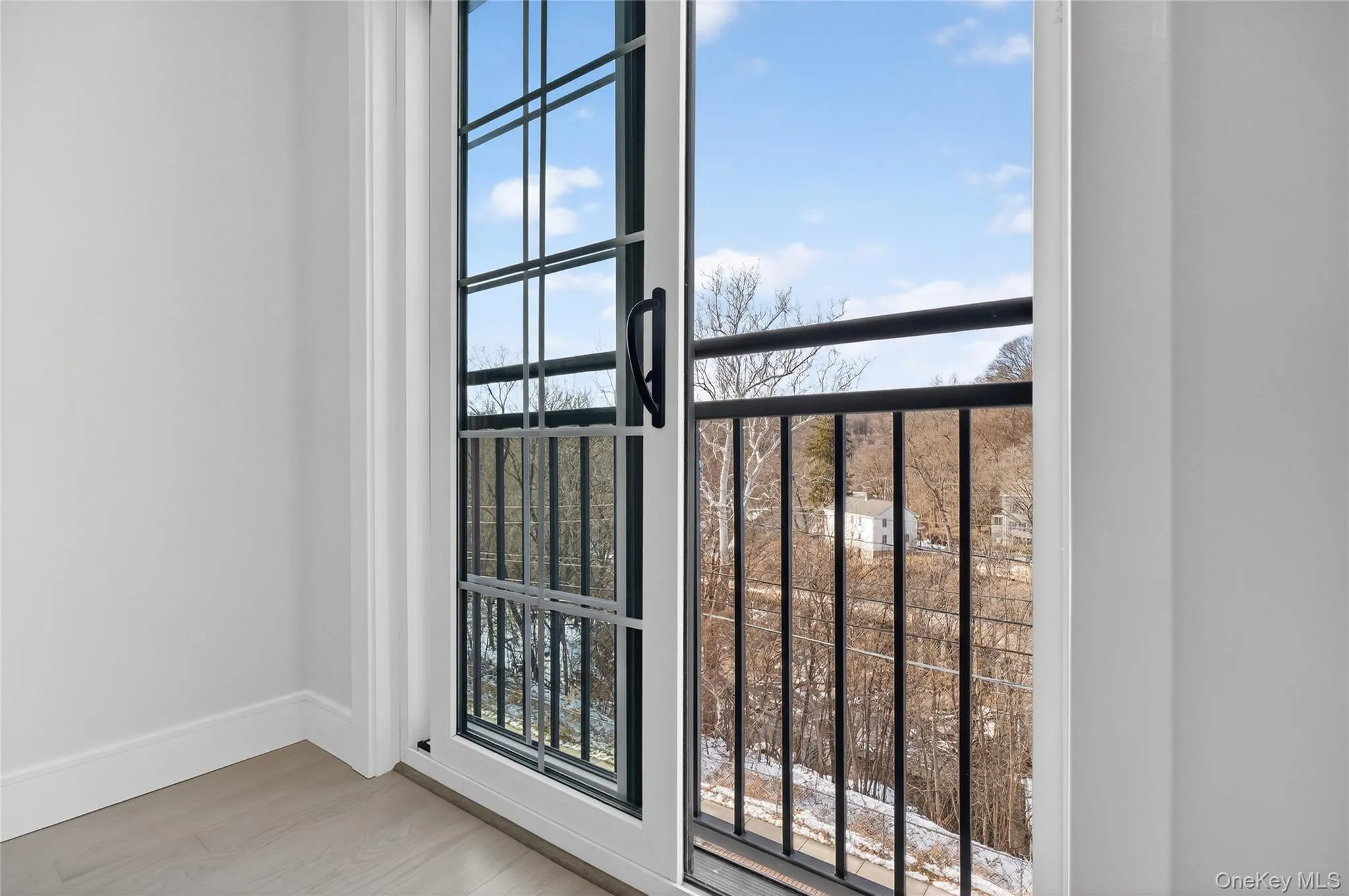 Detailed view of wood finished floors and baseboards Detailed view of wood finished floors and baseboards