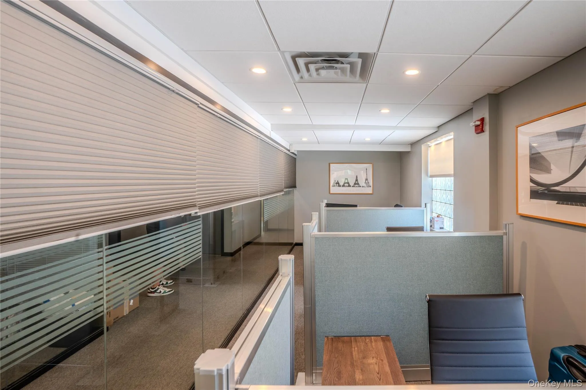 Reception with recessed lighting and a paneled ceiling Reception with recessed lighting and a paneled ceiling