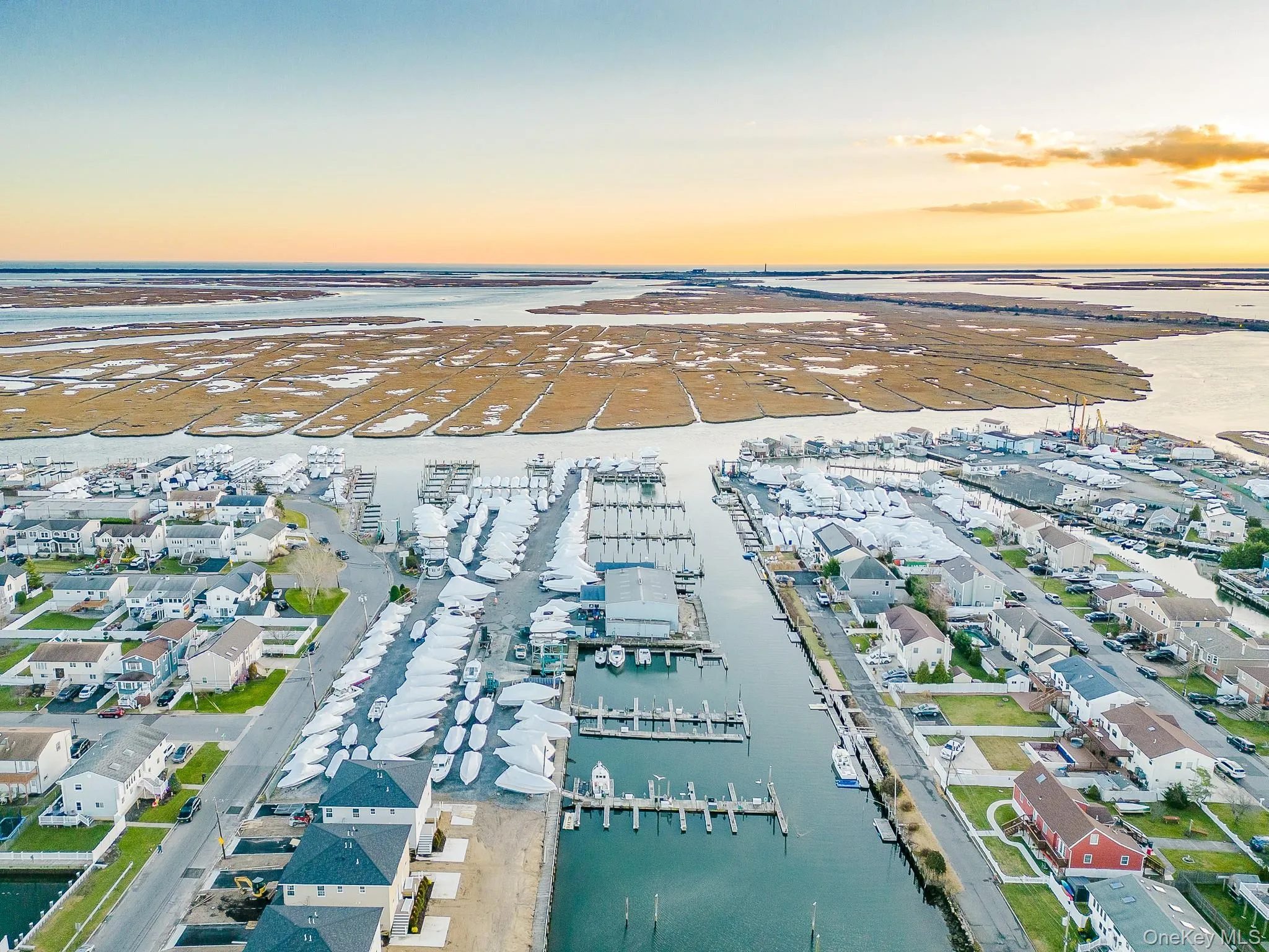 Aerial view of a large body of water Aerial view of a large body of water
