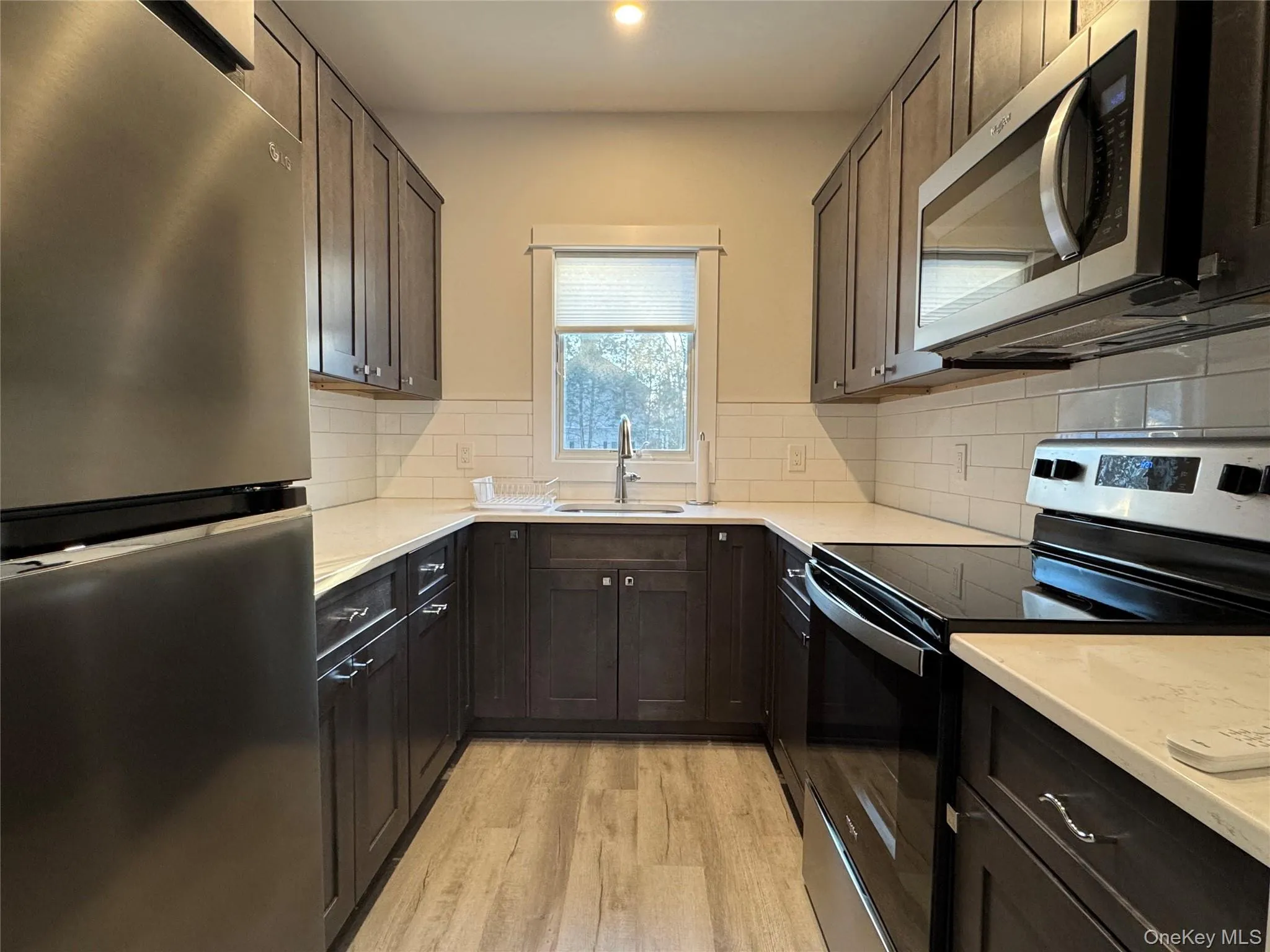 Kitchen with stainless steel appliances Kitchen with stainless steel appliances
