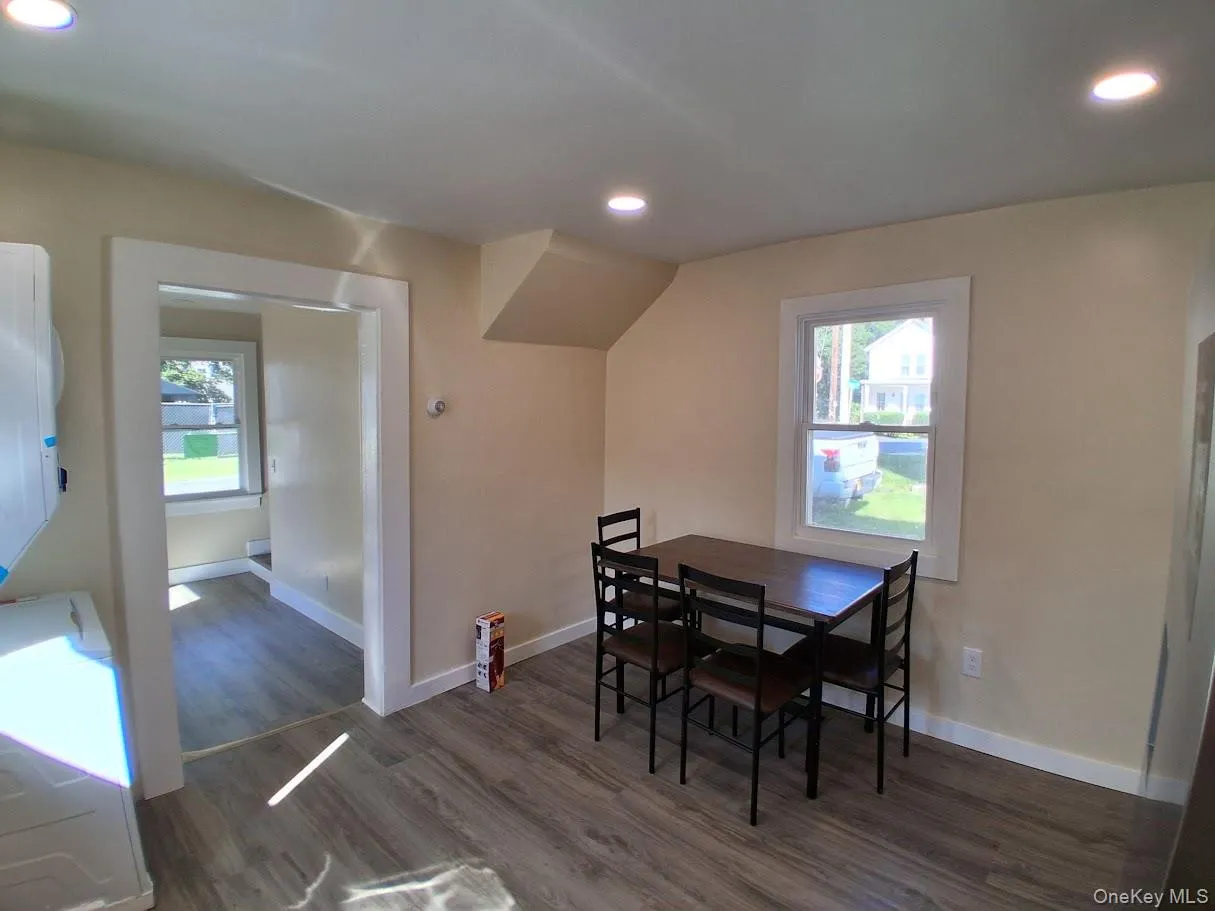 Dining area with recessed lighting Dining area with recessed lighting