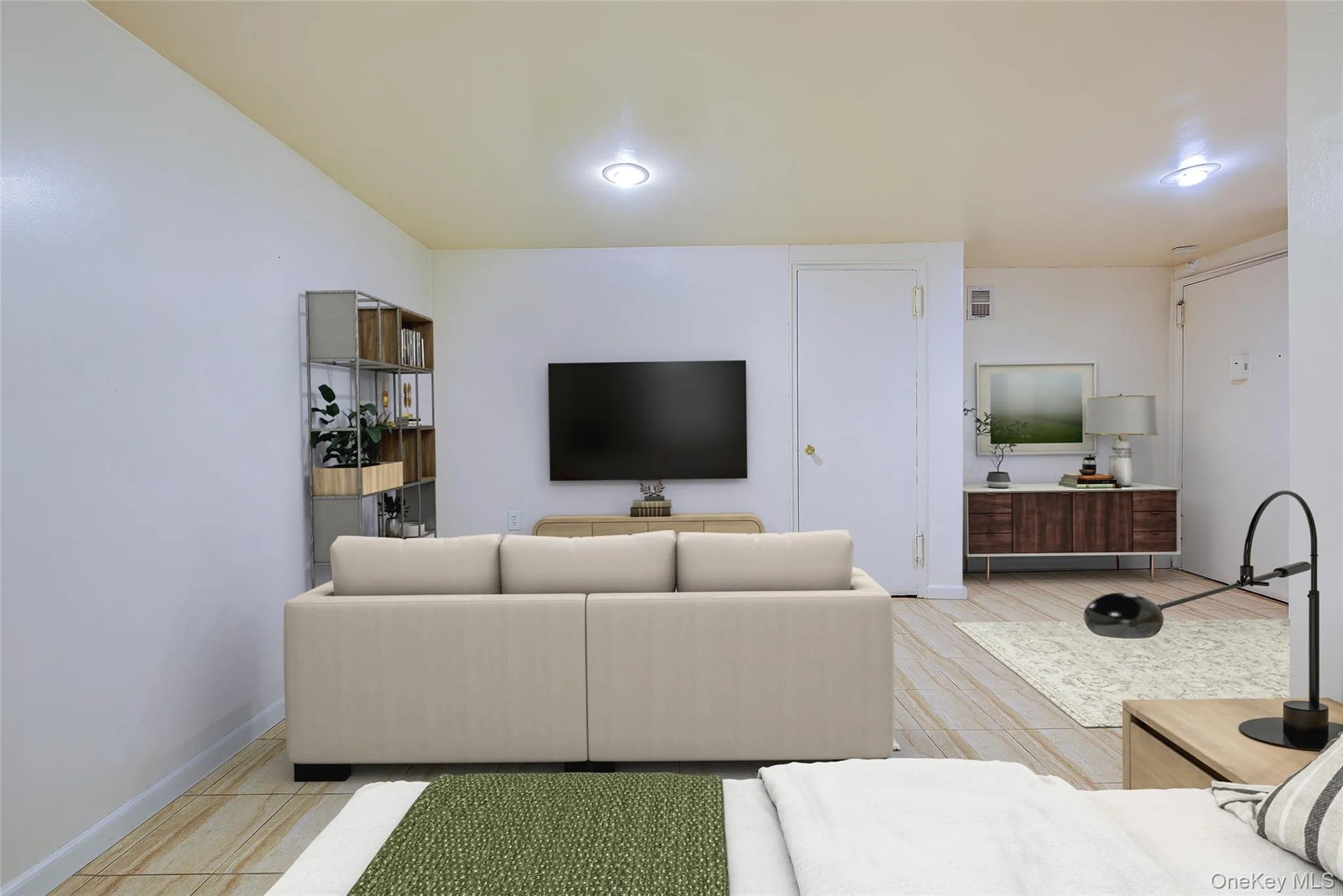 Living area with baseboards Living area with baseboards