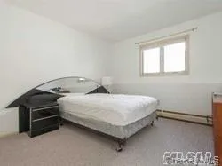 Bedroom featuring light colored carpet and a baseboard radiator Bedroom featuring light colored carpet and a baseboard radiator