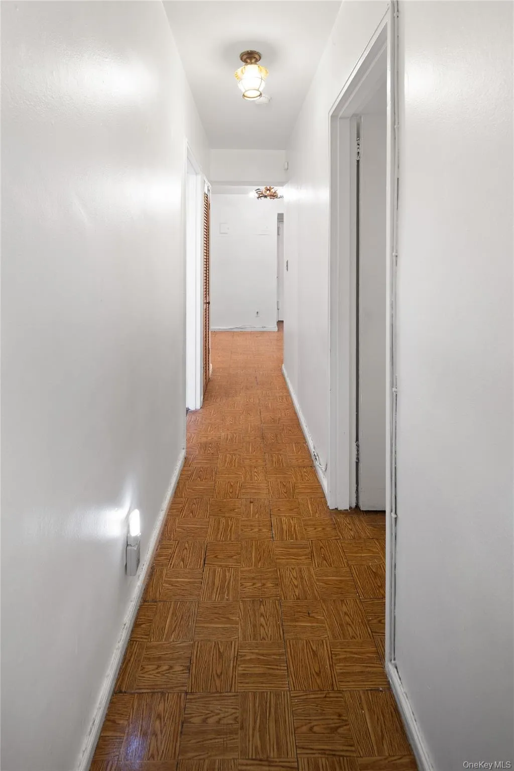 Hallway with baseboards Hallway with baseboards