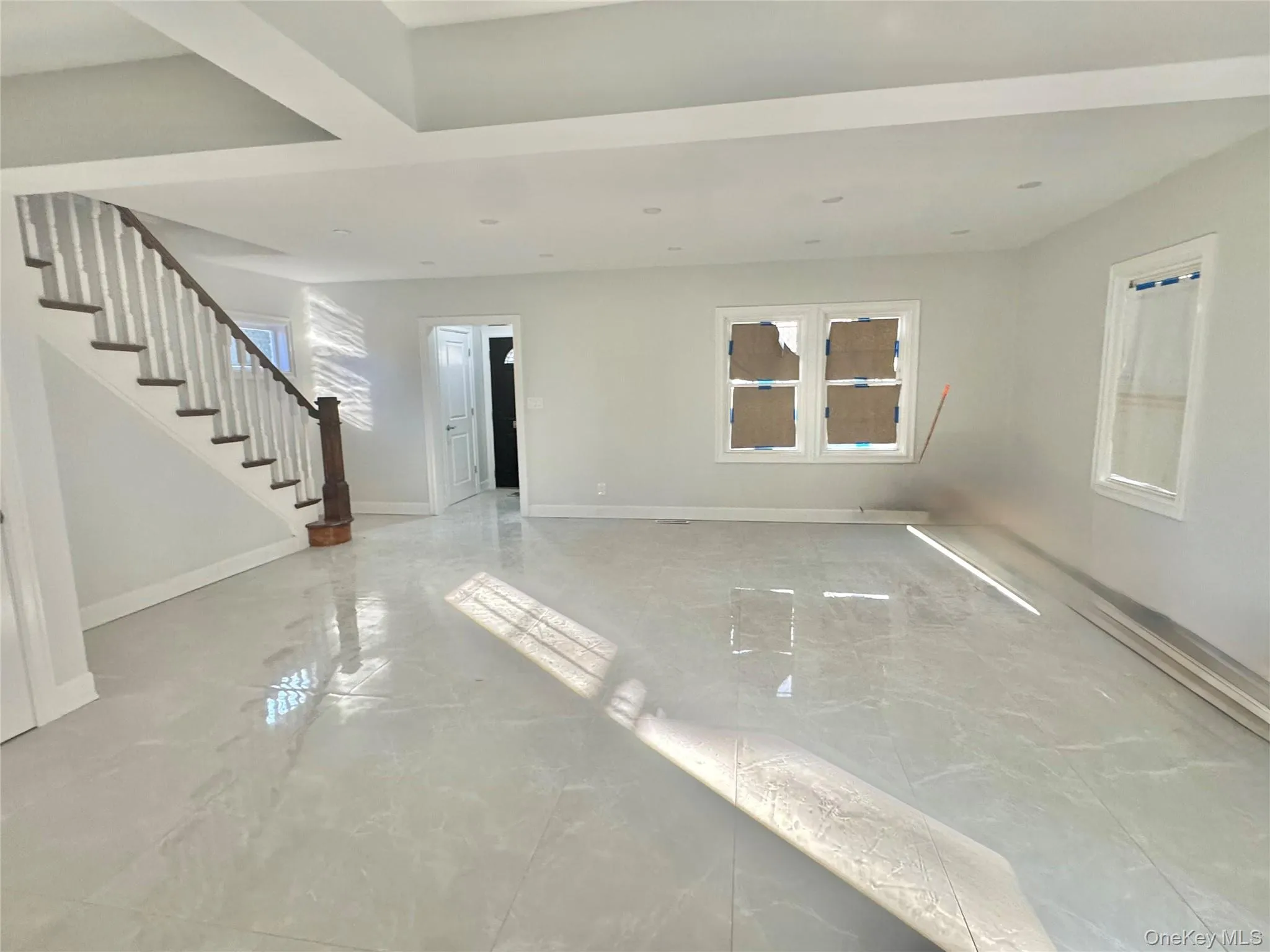 Foyer leads to living room Foyer leads to living room