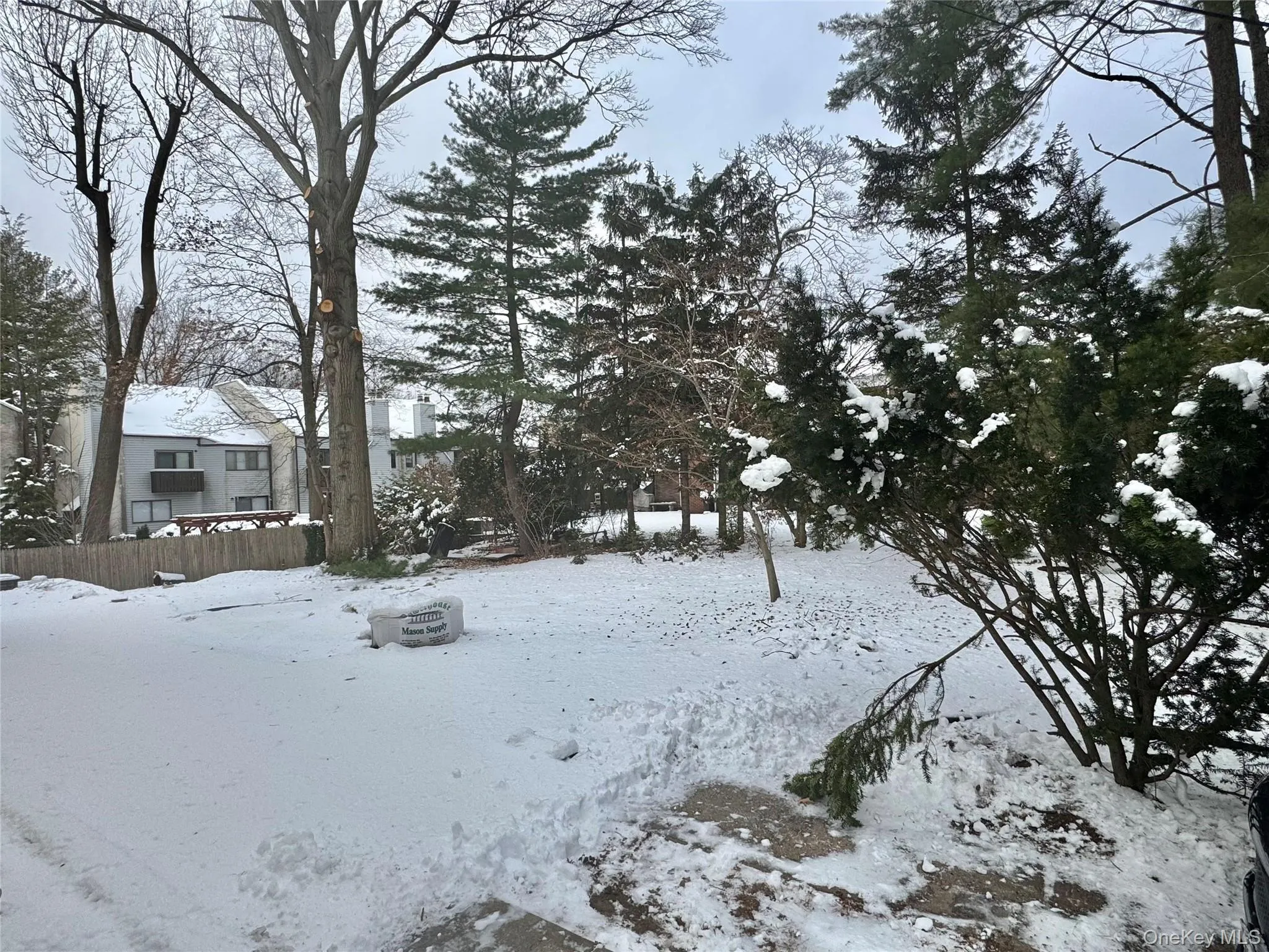 View of snowy yard View of snowy yard