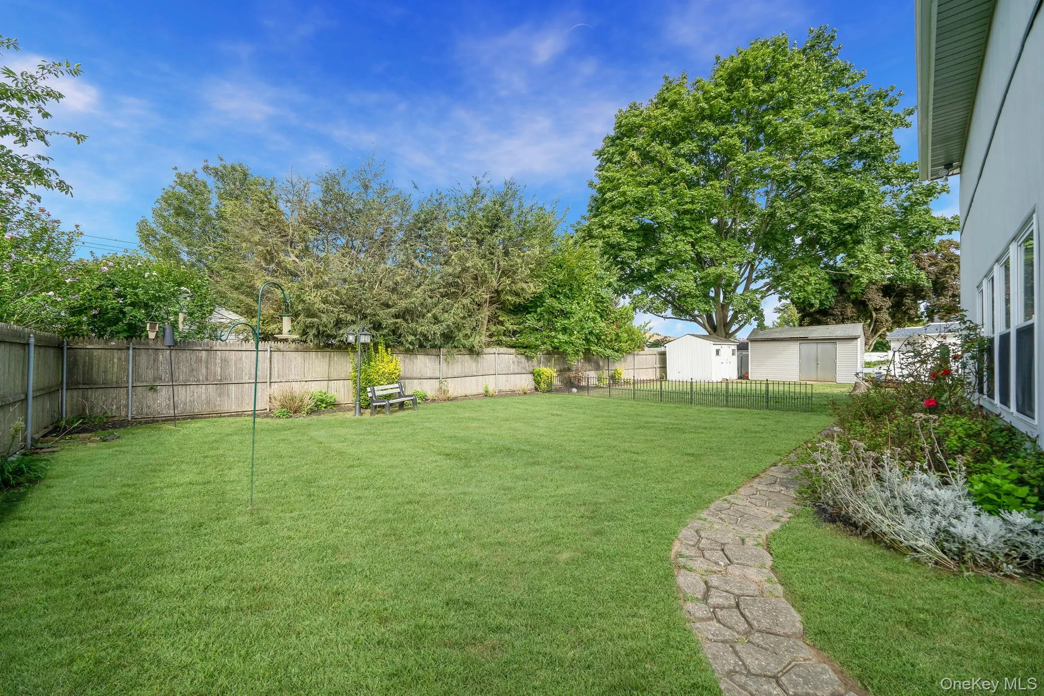 View of fenced backyard View of fenced backyard