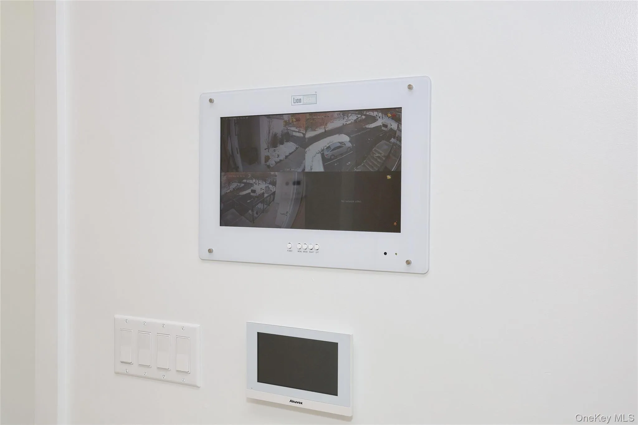 View of security cameras screen View of security cameras screen