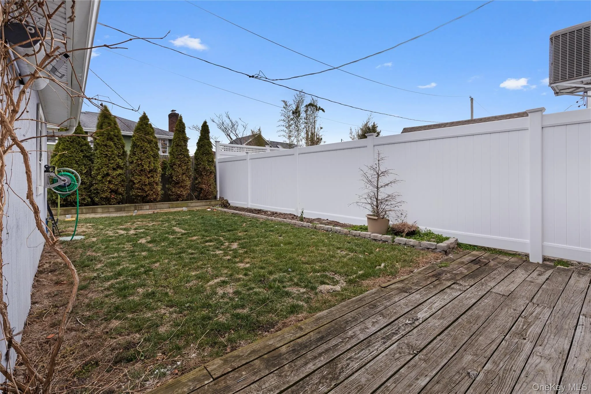 View of fenced backyard View of fenced backyard