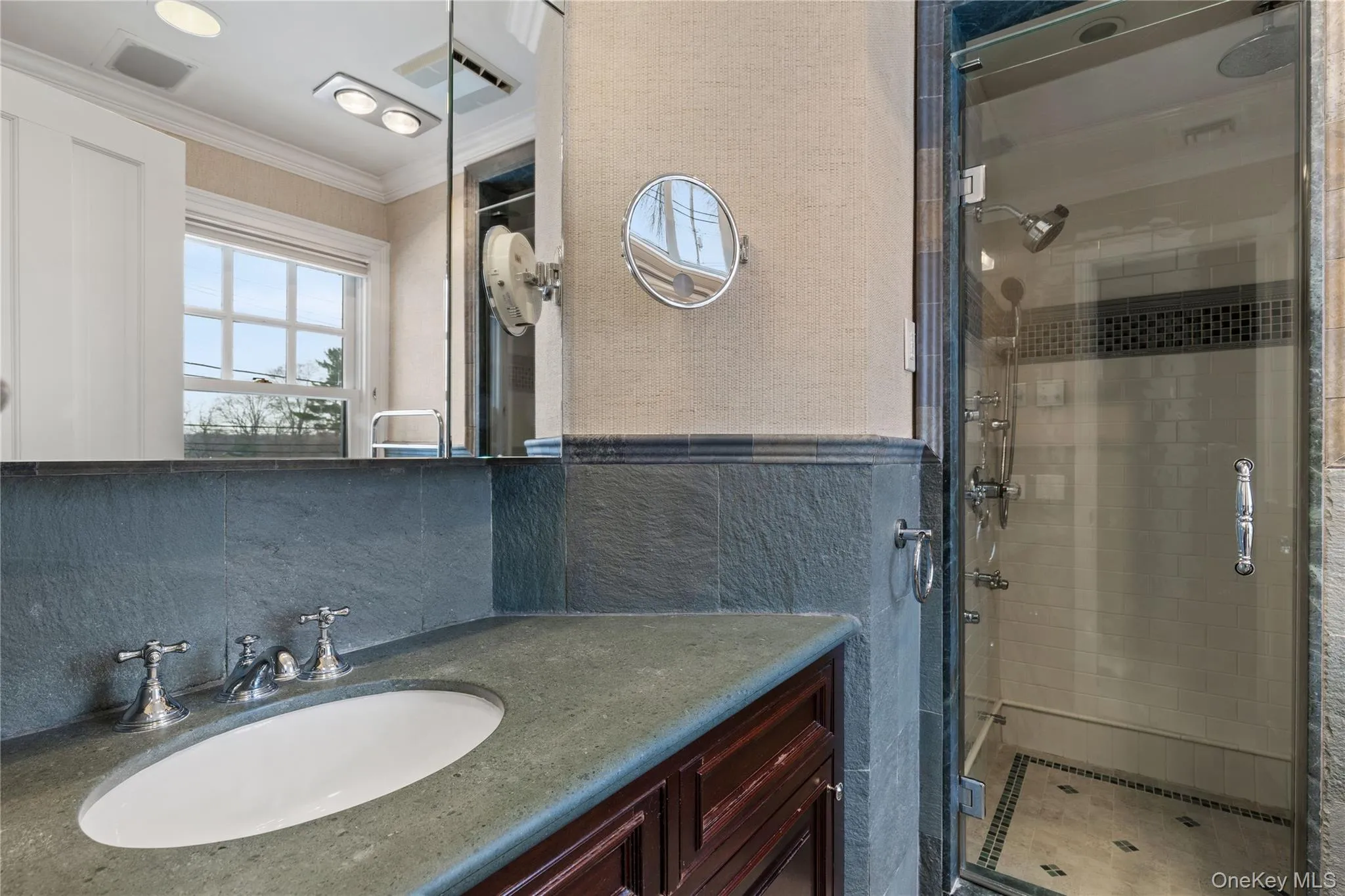 Full bathroom features a steam shower, and storage plus additional walk-in closet Full bathroom features a steam shower, and storage plus additional walk-in closet