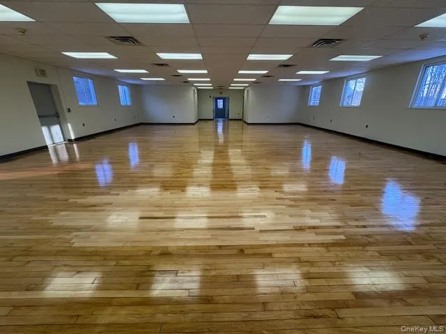 Newly finished hardwood floors. Newly finished hardwood floors.