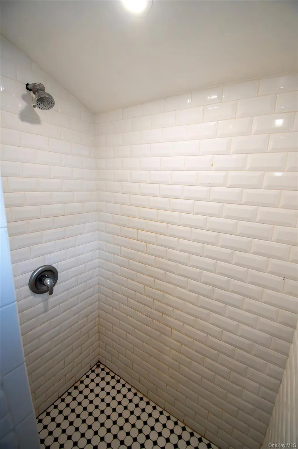 Full bathroom featuring a tile shower Full bathroom featuring a tile shower