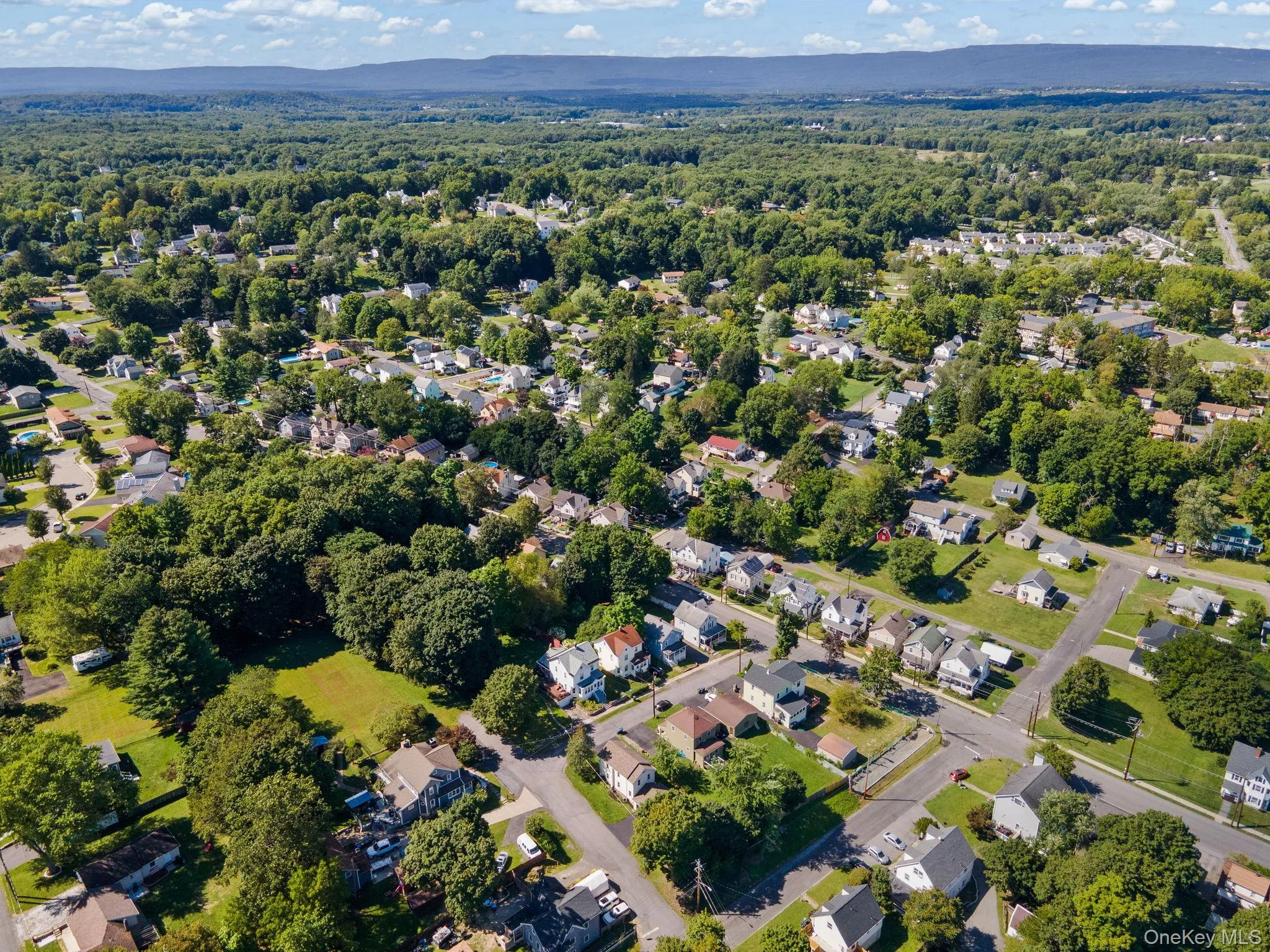 Aerial view of residential area Aerial view of residential area