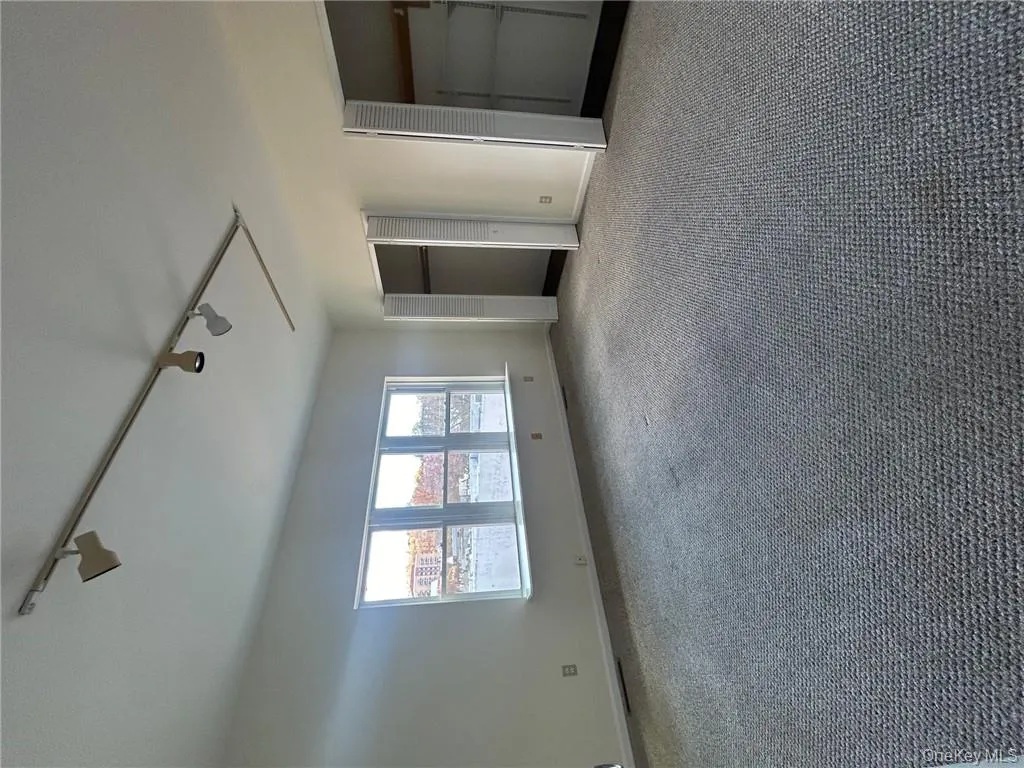 Unfurnished bedroom featuring rail lighting, two closets, and light colored carpet Unfurnished bedroom featuring rail lighting, two closets, and light colored carpet
