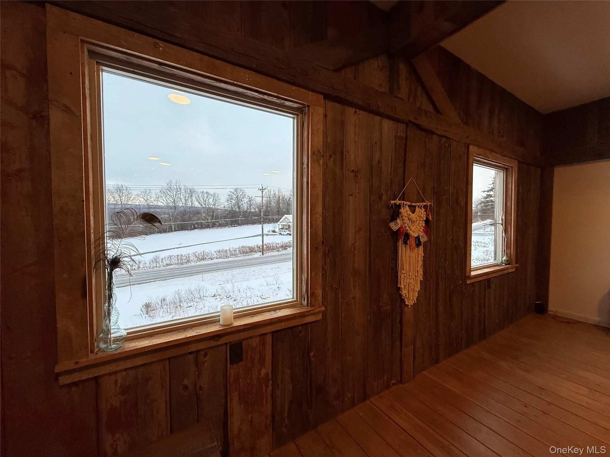 Detailed view of wooden walls and wood finished floors Detailed view of wooden walls and wood finished floors