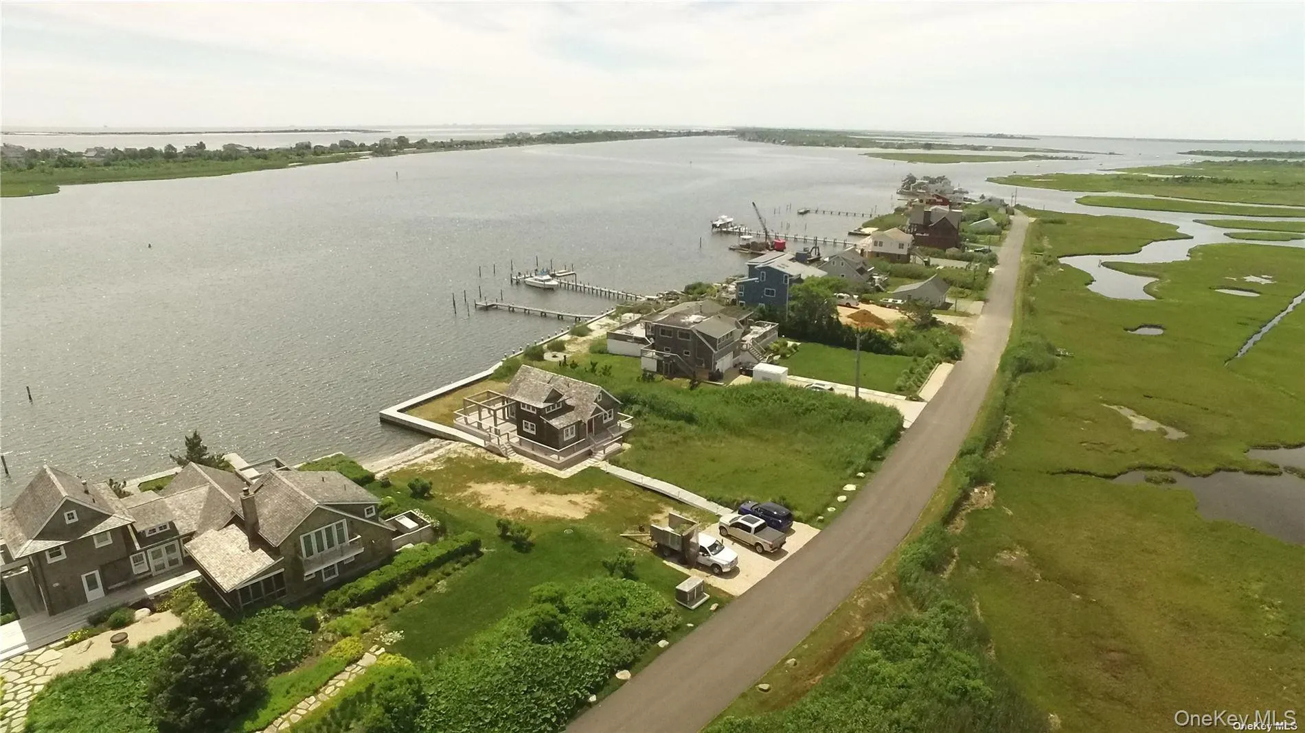 Bird's eye view of a large body of water Bird's eye view of a large body of water