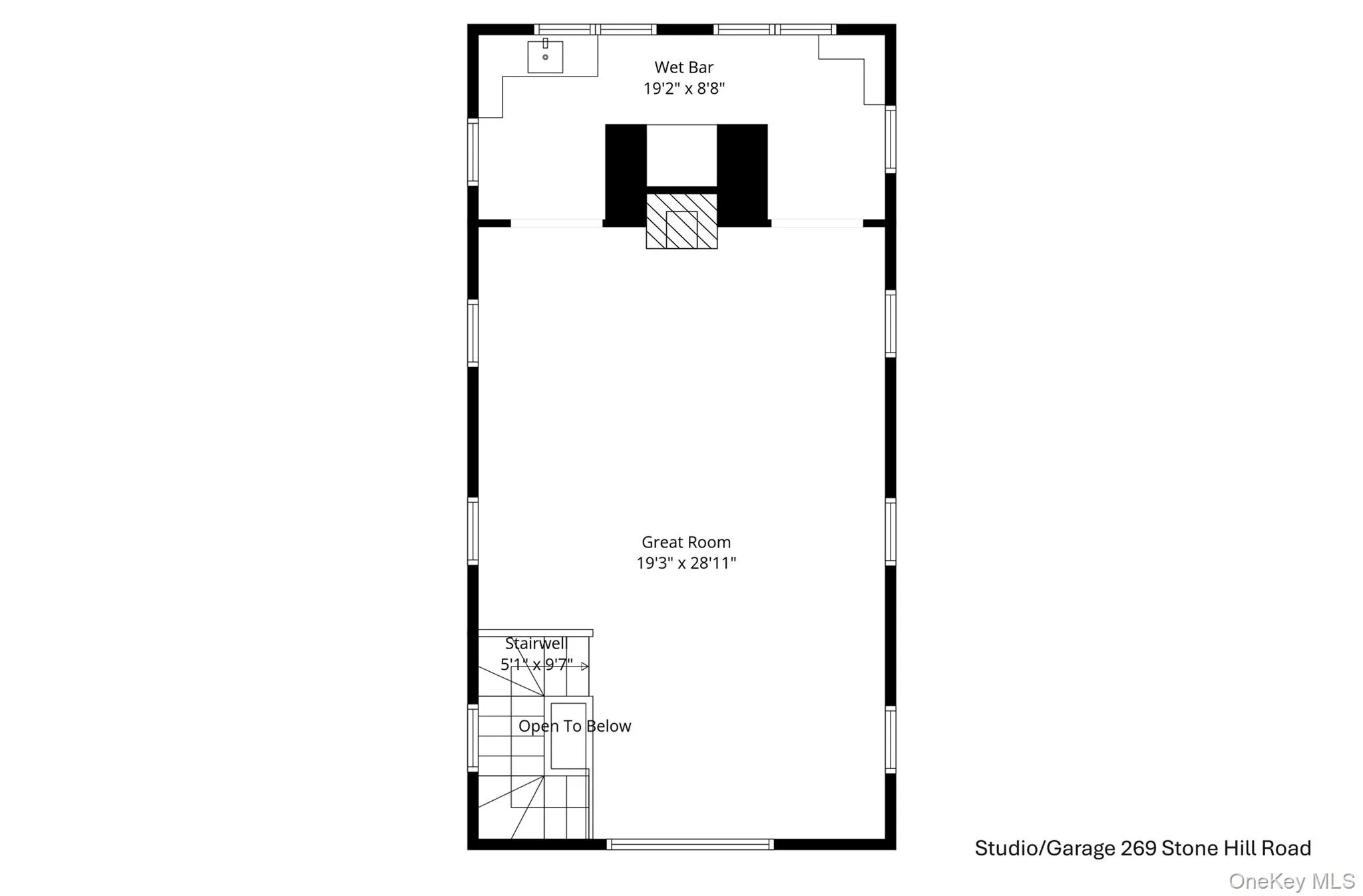 Studio/Garage upper level Studio/Garage upper level