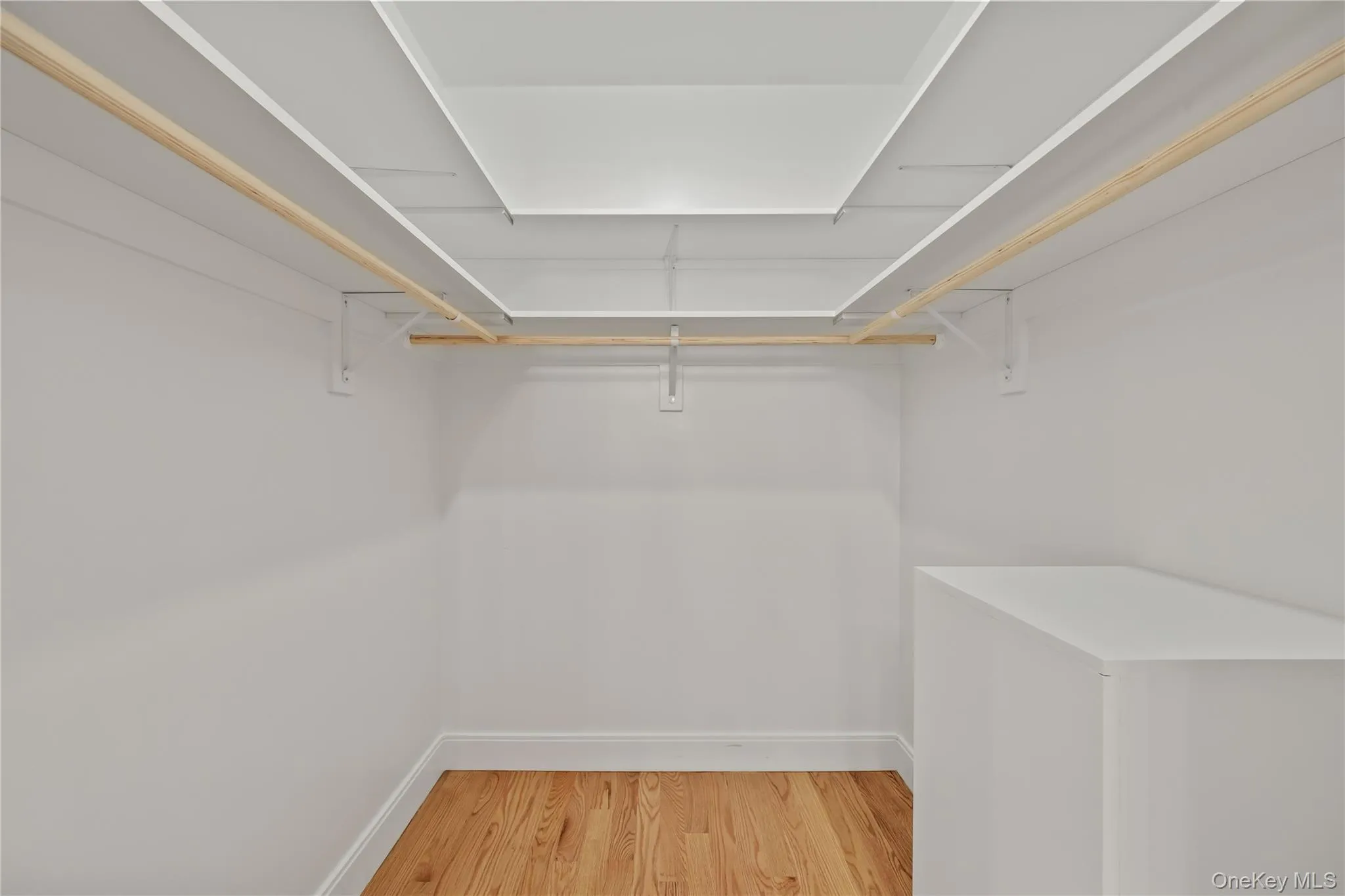 Spacious closet featuring light wood-style floors Spacious closet featuring light wood-style floors