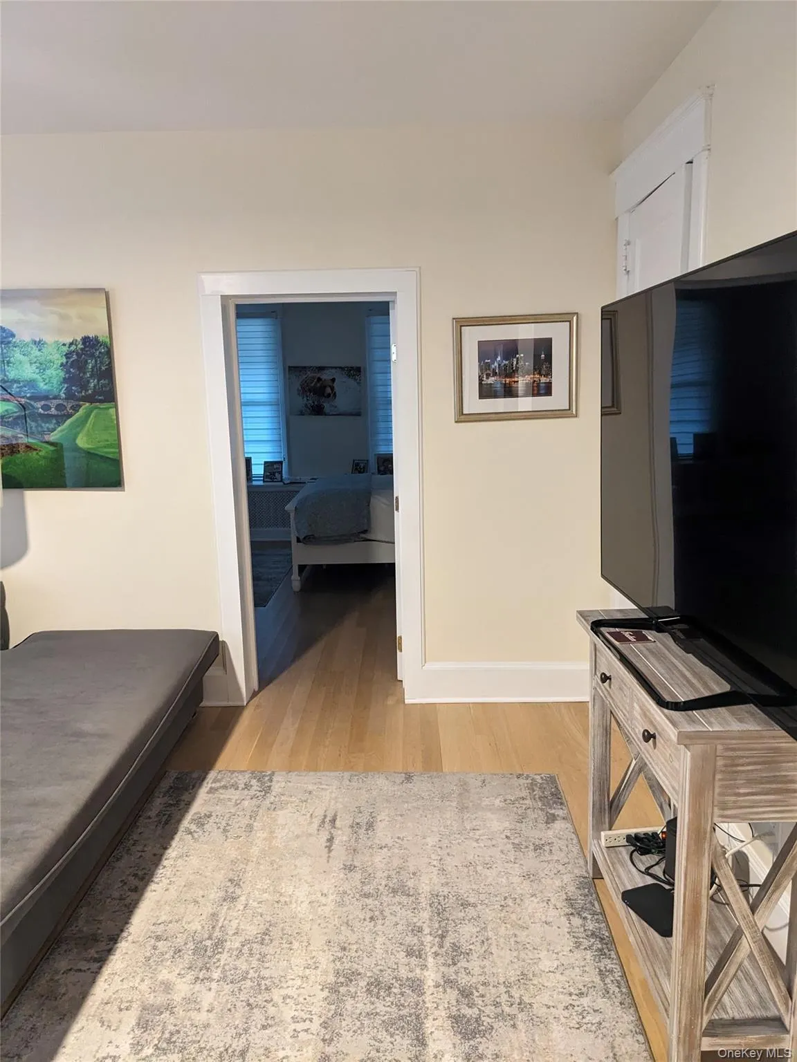 Living room featuring light hardwood / wood-style flooring Living room featuring light hardwood / wood-style flooring