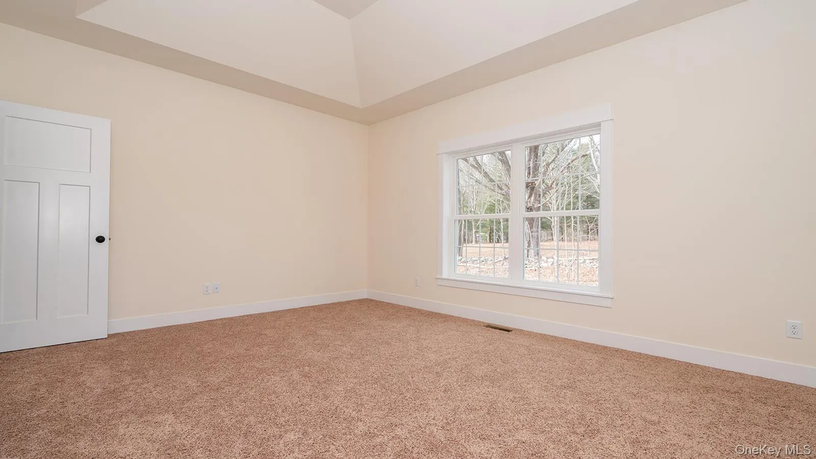 Carpeted spare room featuring baseboards Carpeted spare room featuring baseboards