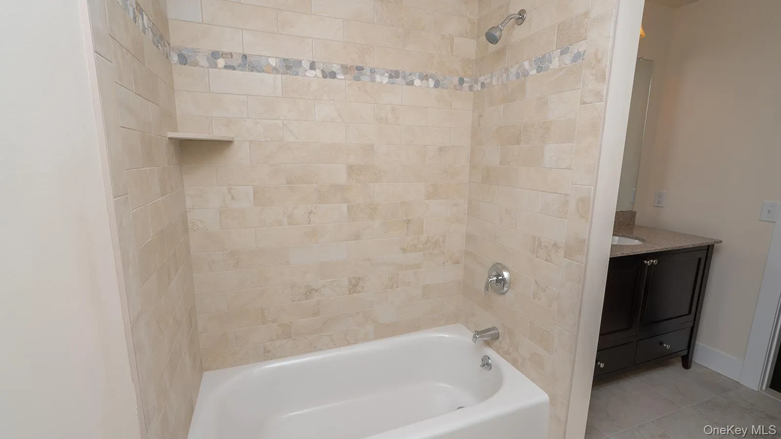 Full bath with tub / shower combination and vanity Full bath with tub / shower combination and vanity