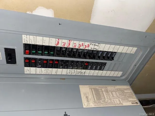 Utility room featuring electric panel Utility room featuring electric panel