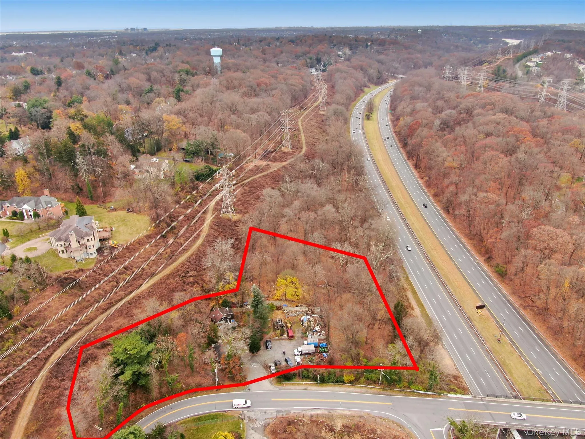 Aerial overview of property's location featuring property parcel outlined Aerial overview of property's location featuring property parcel outlined
