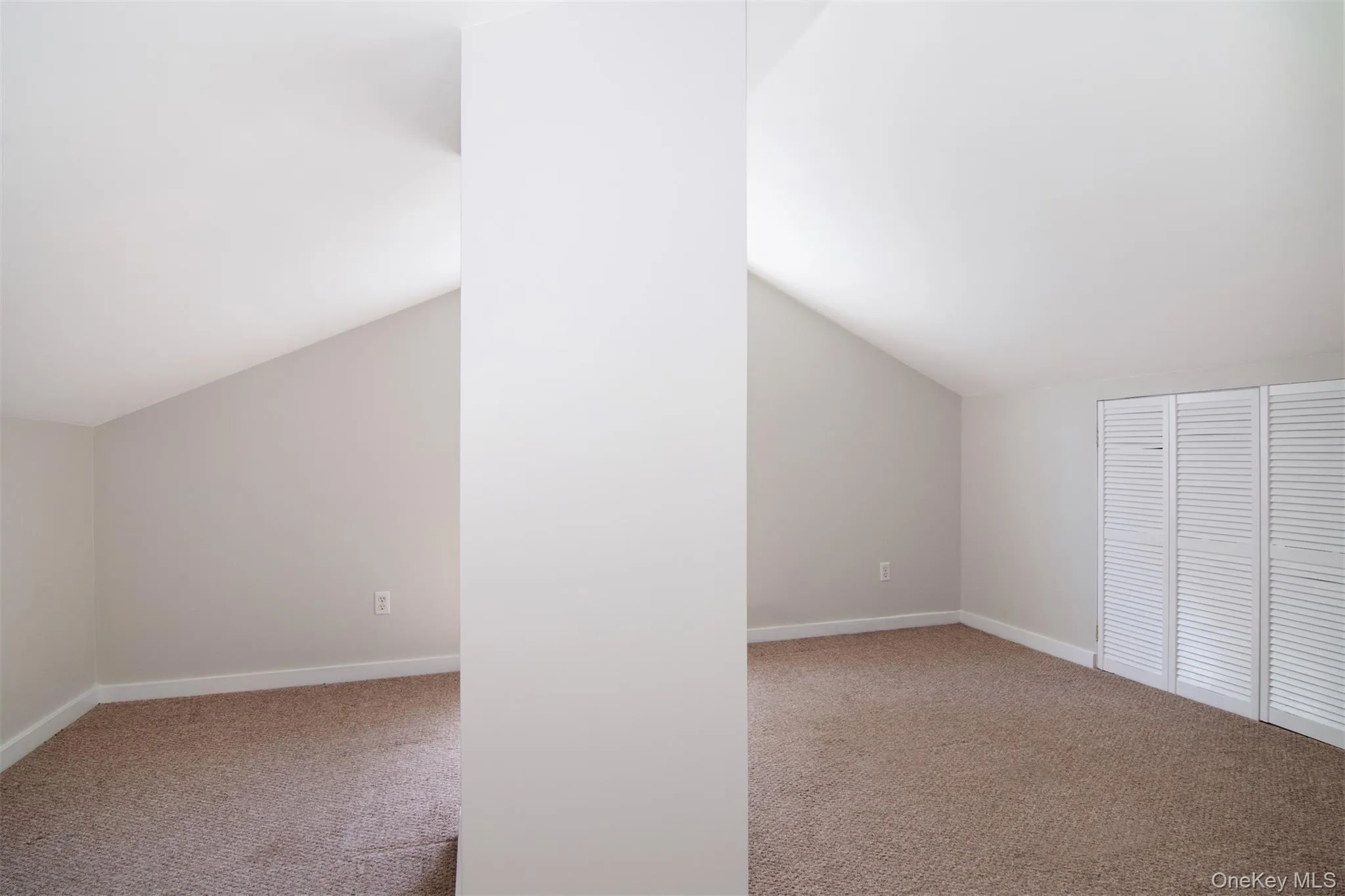One of two bedrooms on the second floor with closet/storage space. One of two bedrooms on the second floor with closet/storage space.
