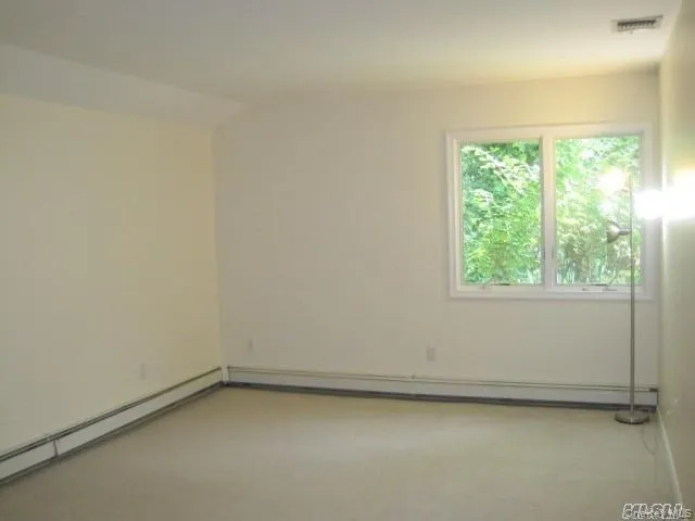 Carpeted empty room with baseboard heating Carpeted empty room with baseboard heating