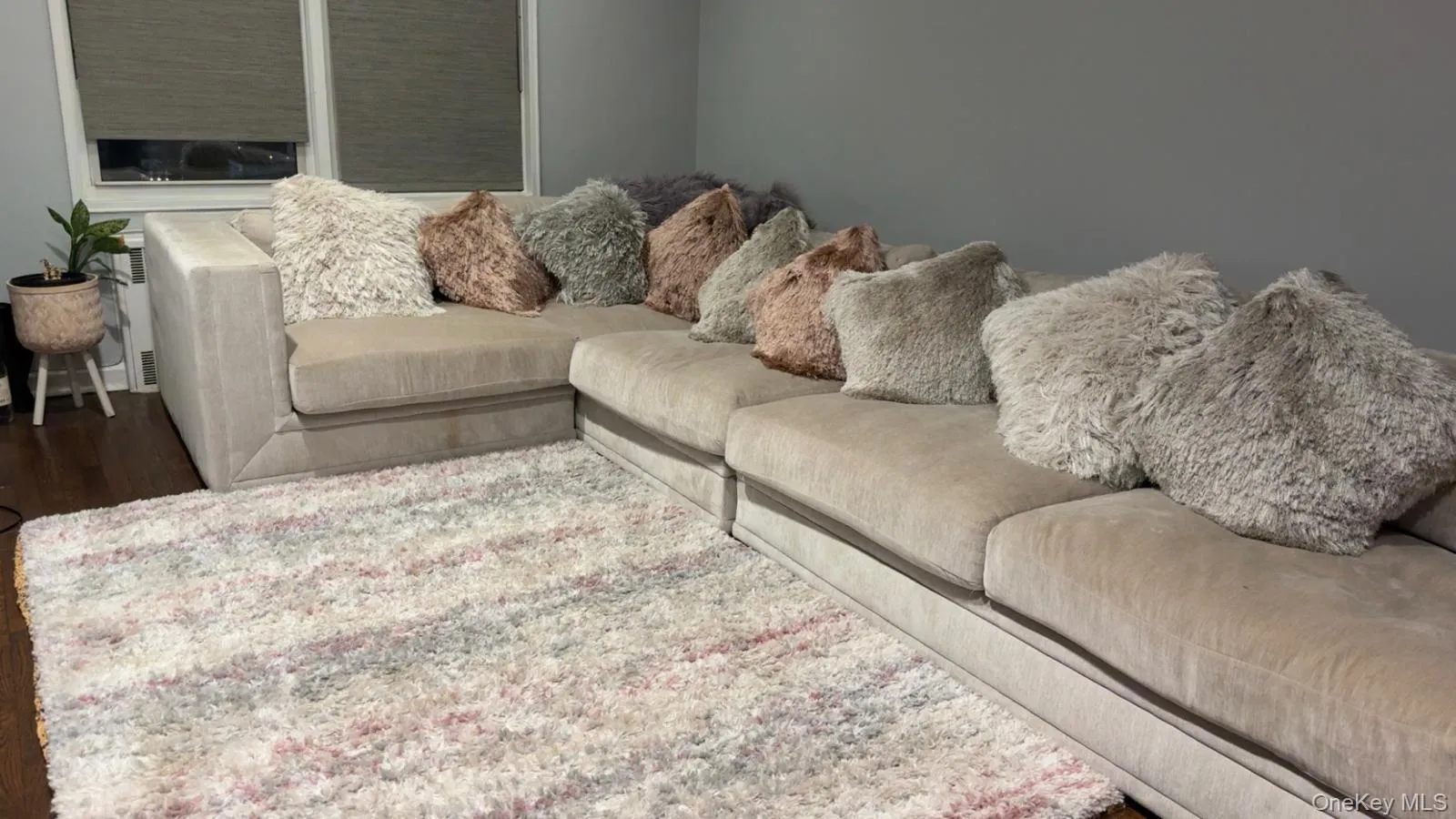 Living area with wood finished floors Living area with wood finished floors