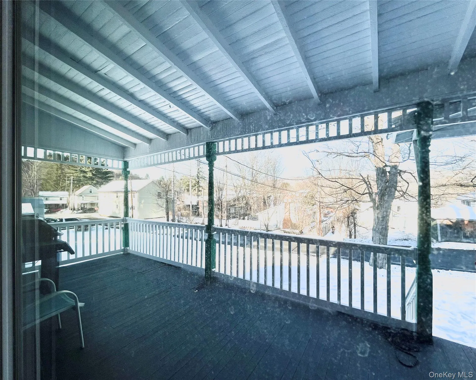 Front of the home covered porch. Front of the home covered porch.