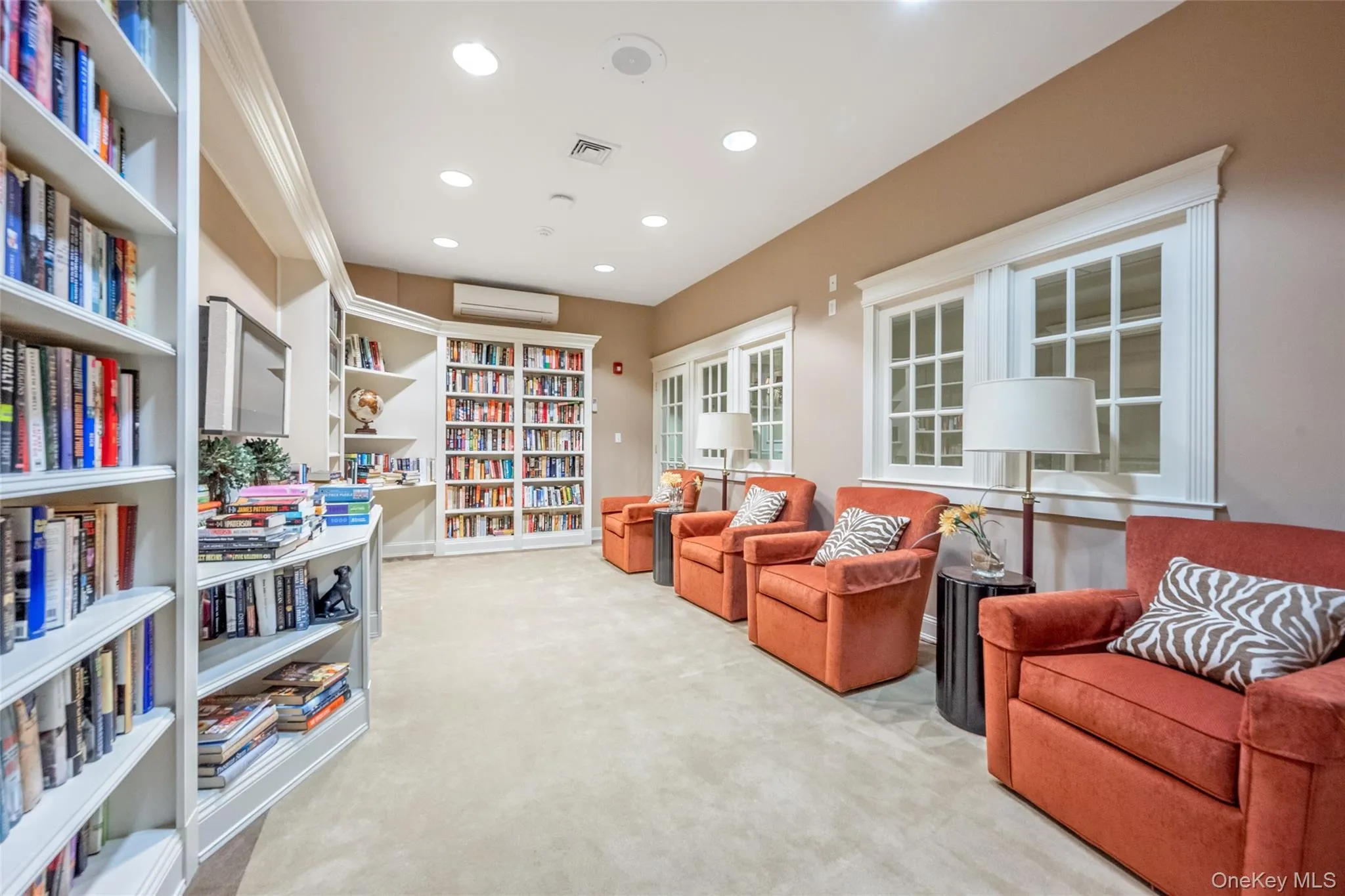 Resident library and reading room Resident library and reading room