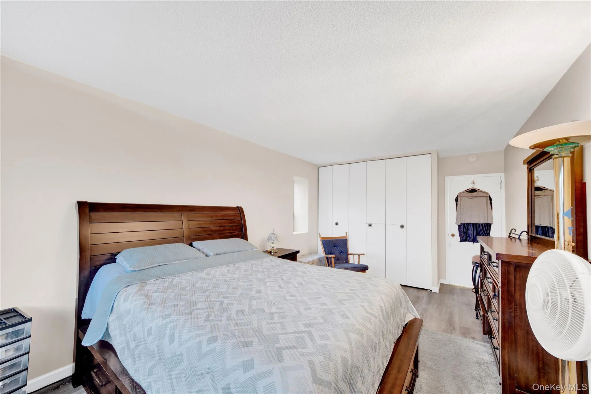 Bedroom featuring a closet and wood finished floors Bedroom featuring a closet and wood finished floors