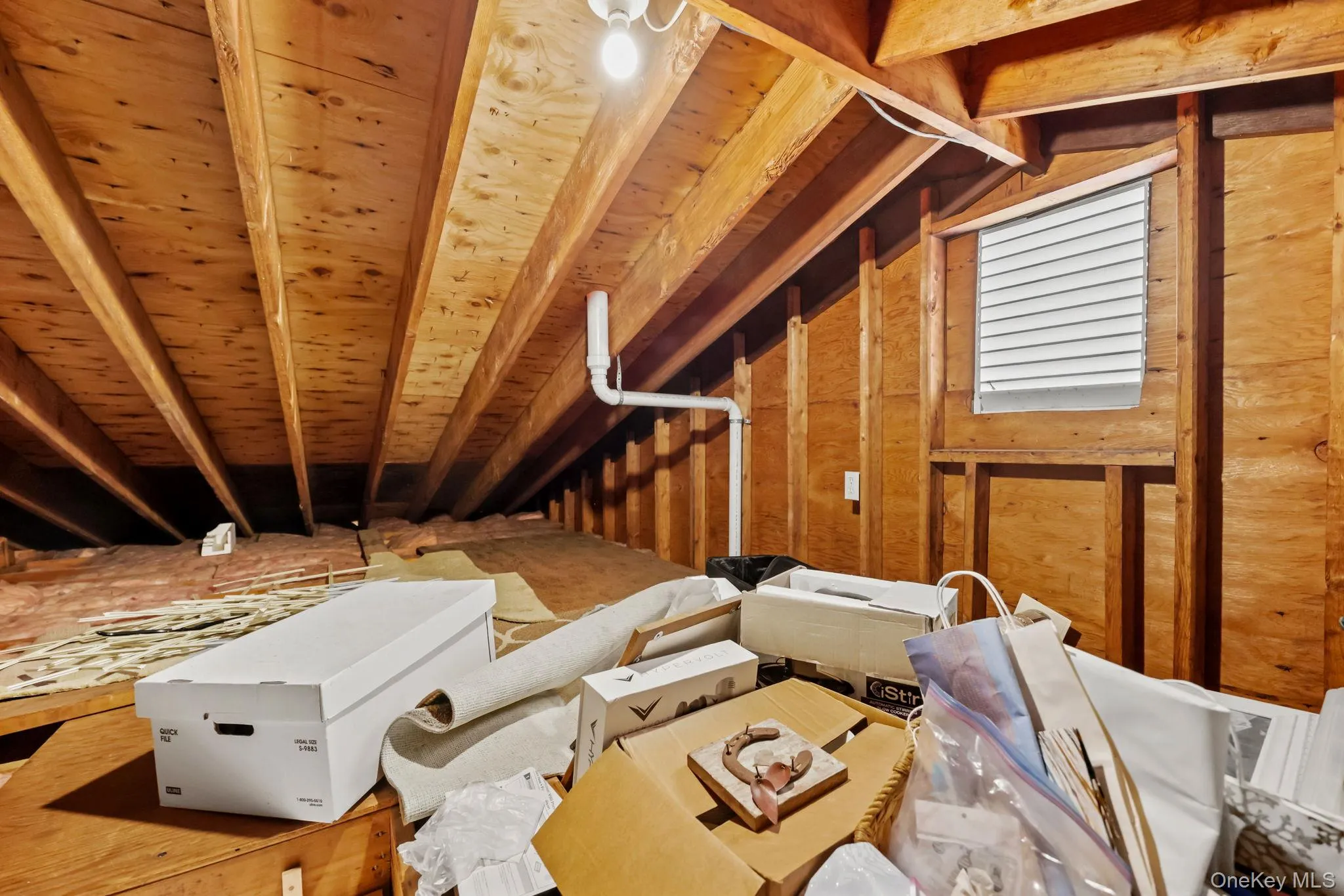 View of unfinished attic View of unfinished attic