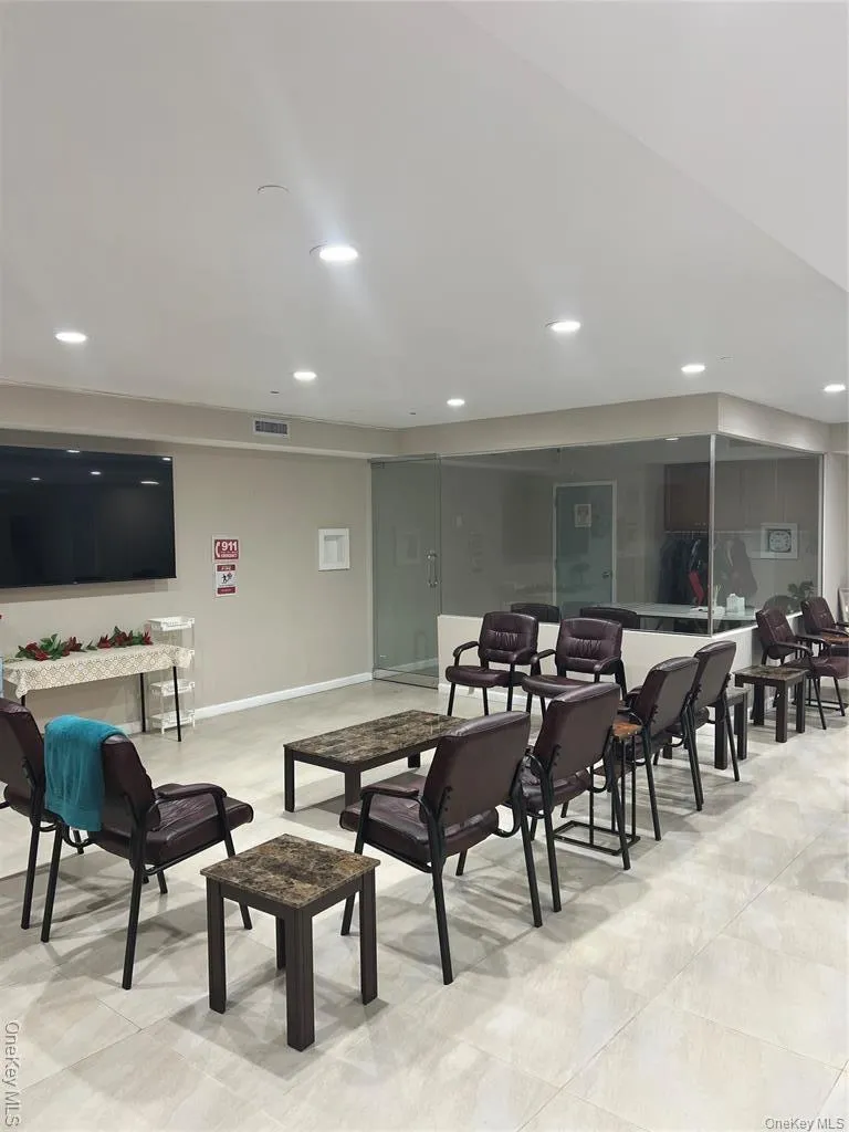 Dining room with recessed lighting Dining room with recessed lighting