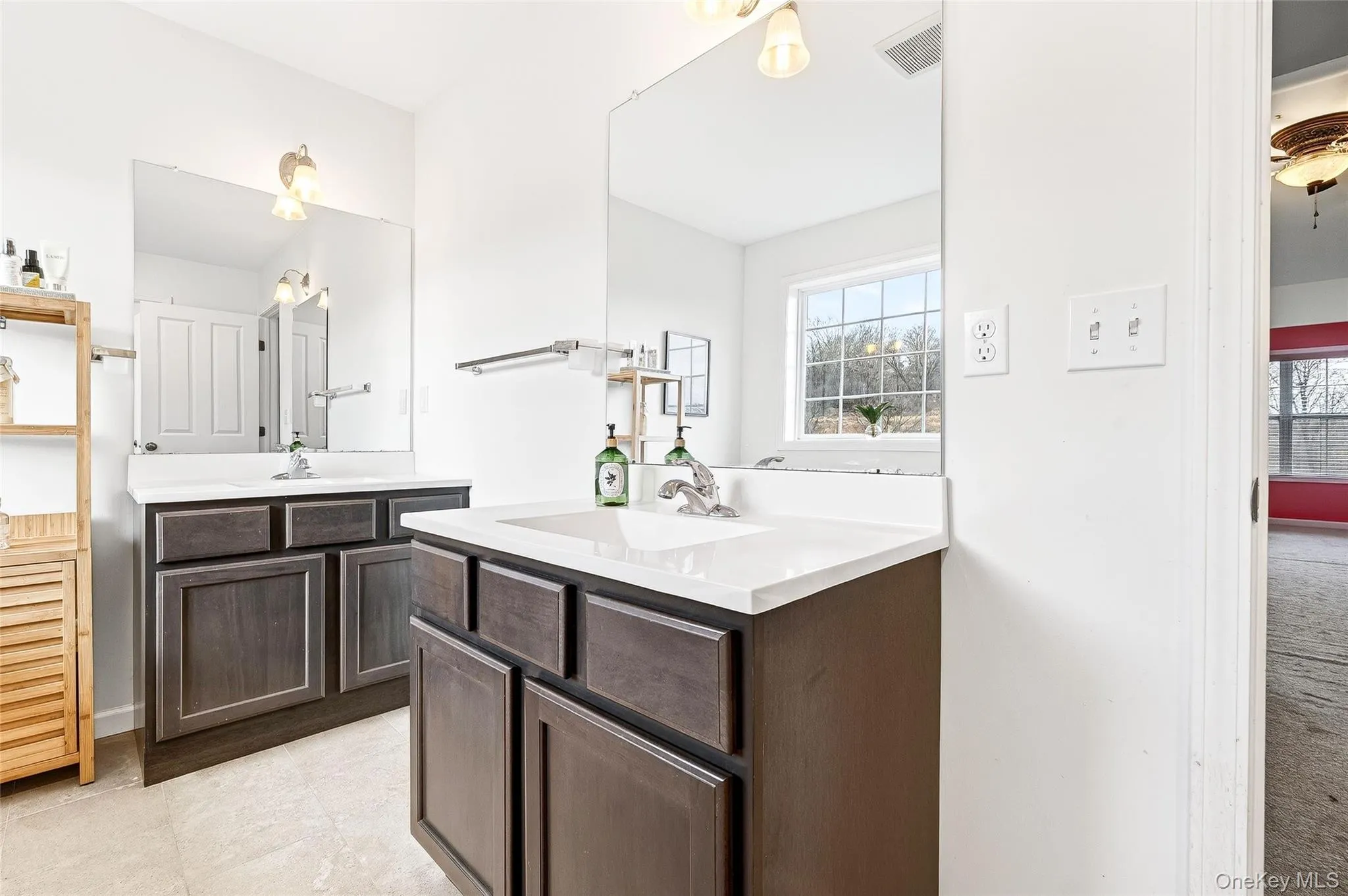Full bathroom with two vanities Full bathroom with two vanities