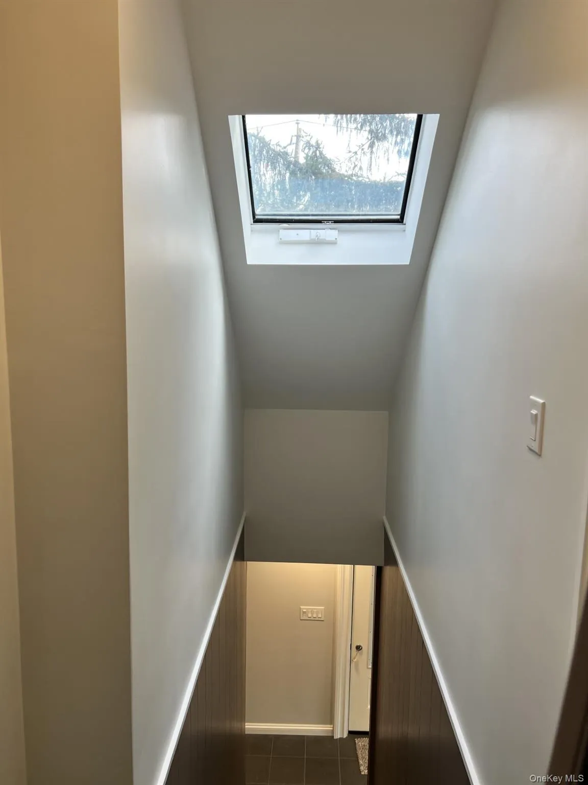 Stairs with a skylight Stairs with a skylight