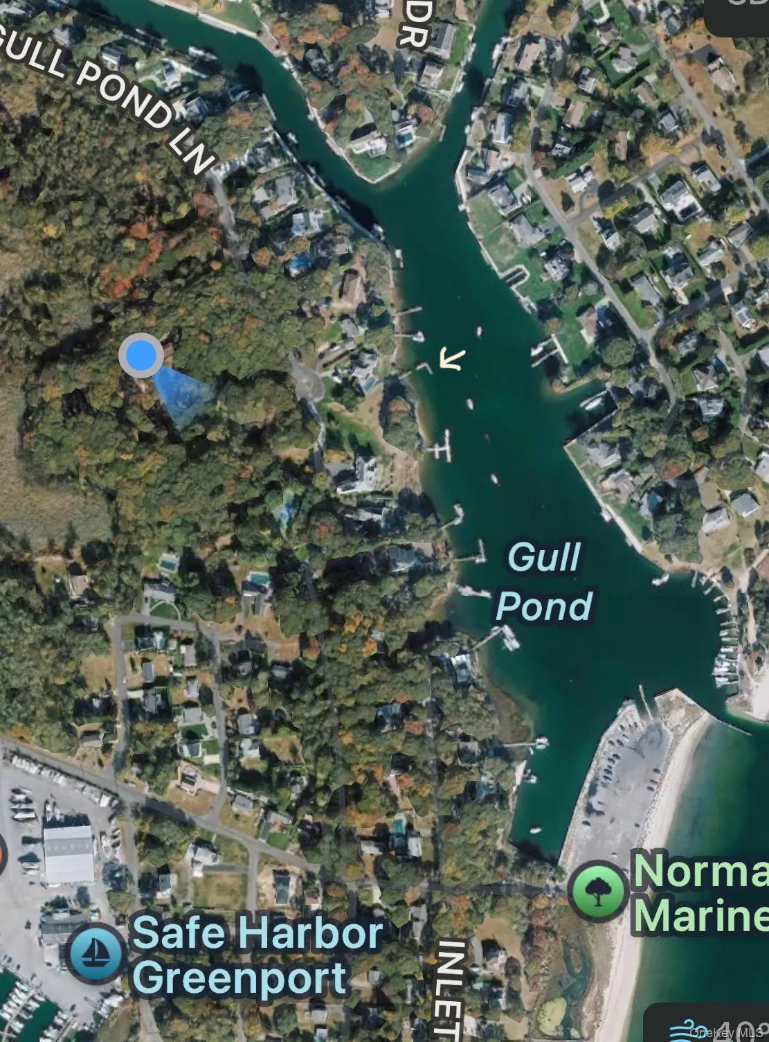 Aerial map of property and surrounding area Aerial map of property and surrounding area