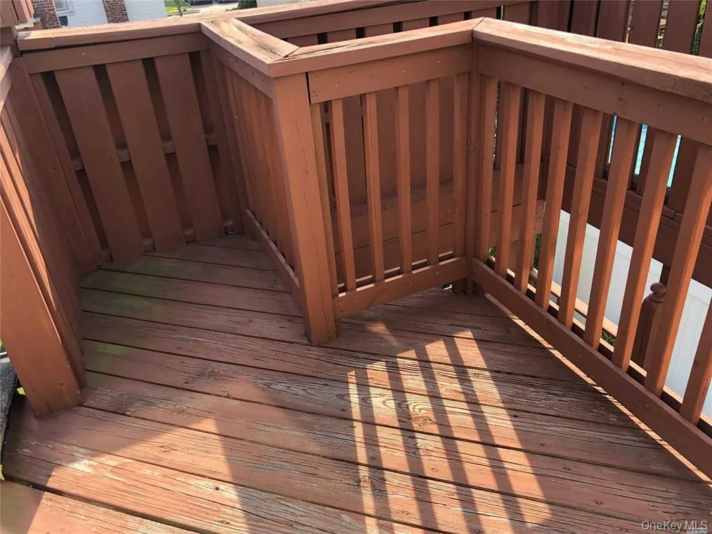 View of wooden deck View of wooden deck