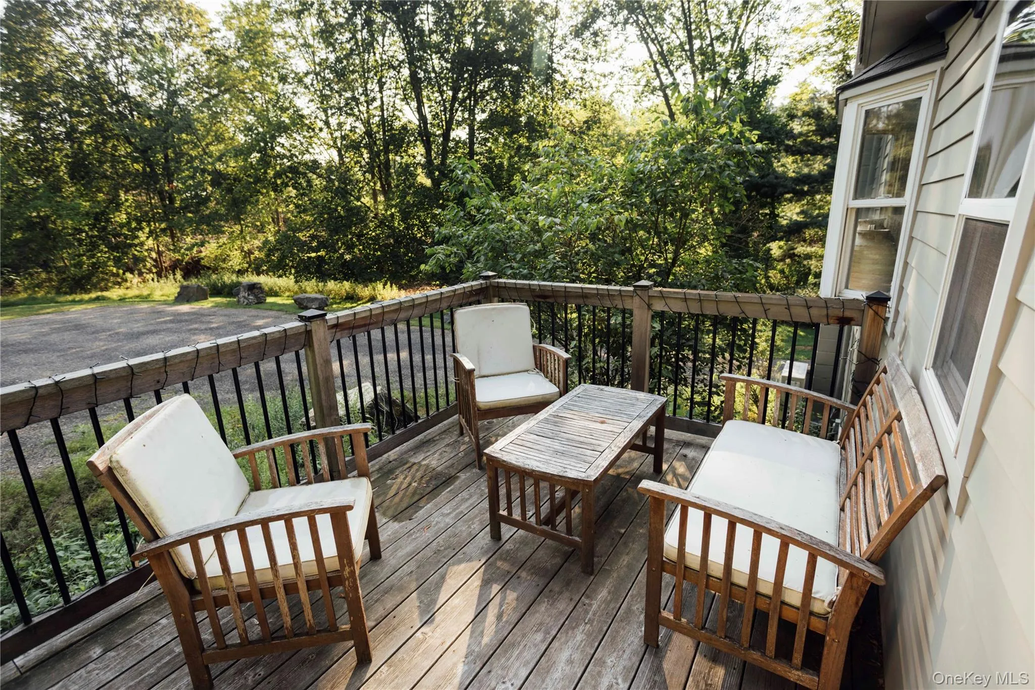 View of wooden terrace View of wooden terrace