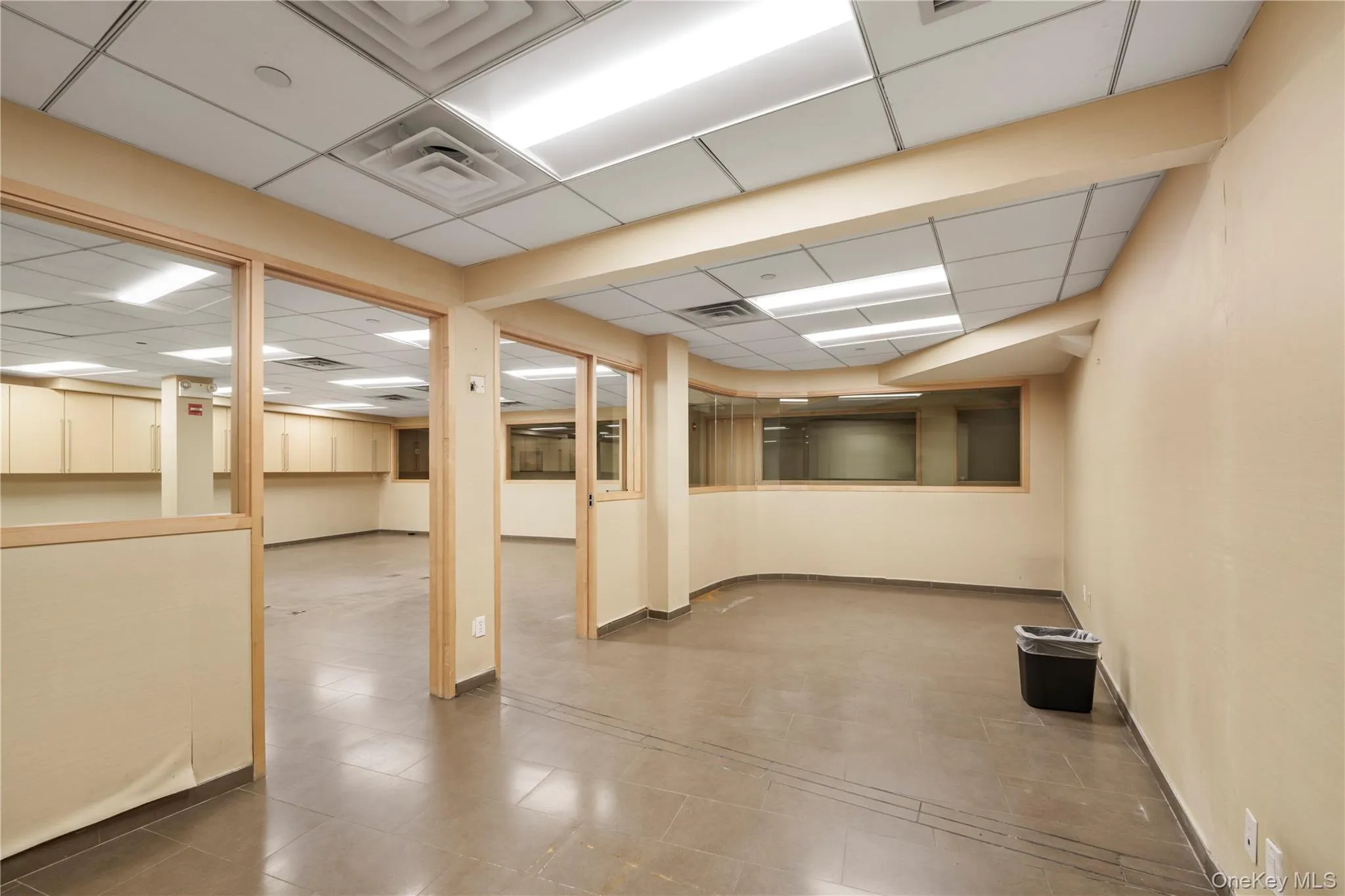 Finished basement featuring a drop ceiling Finished basement featuring a drop ceiling