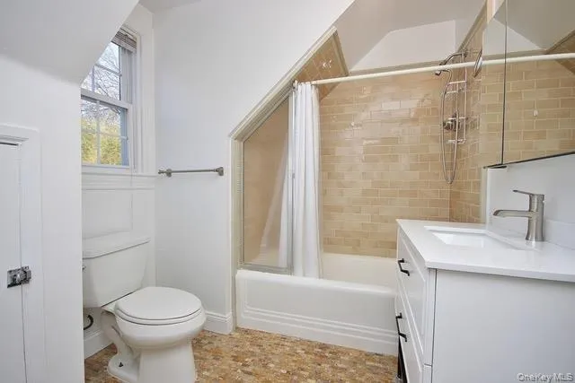 Full bath with shower / tub combo and vanity Full bath with shower / tub combo and vanity