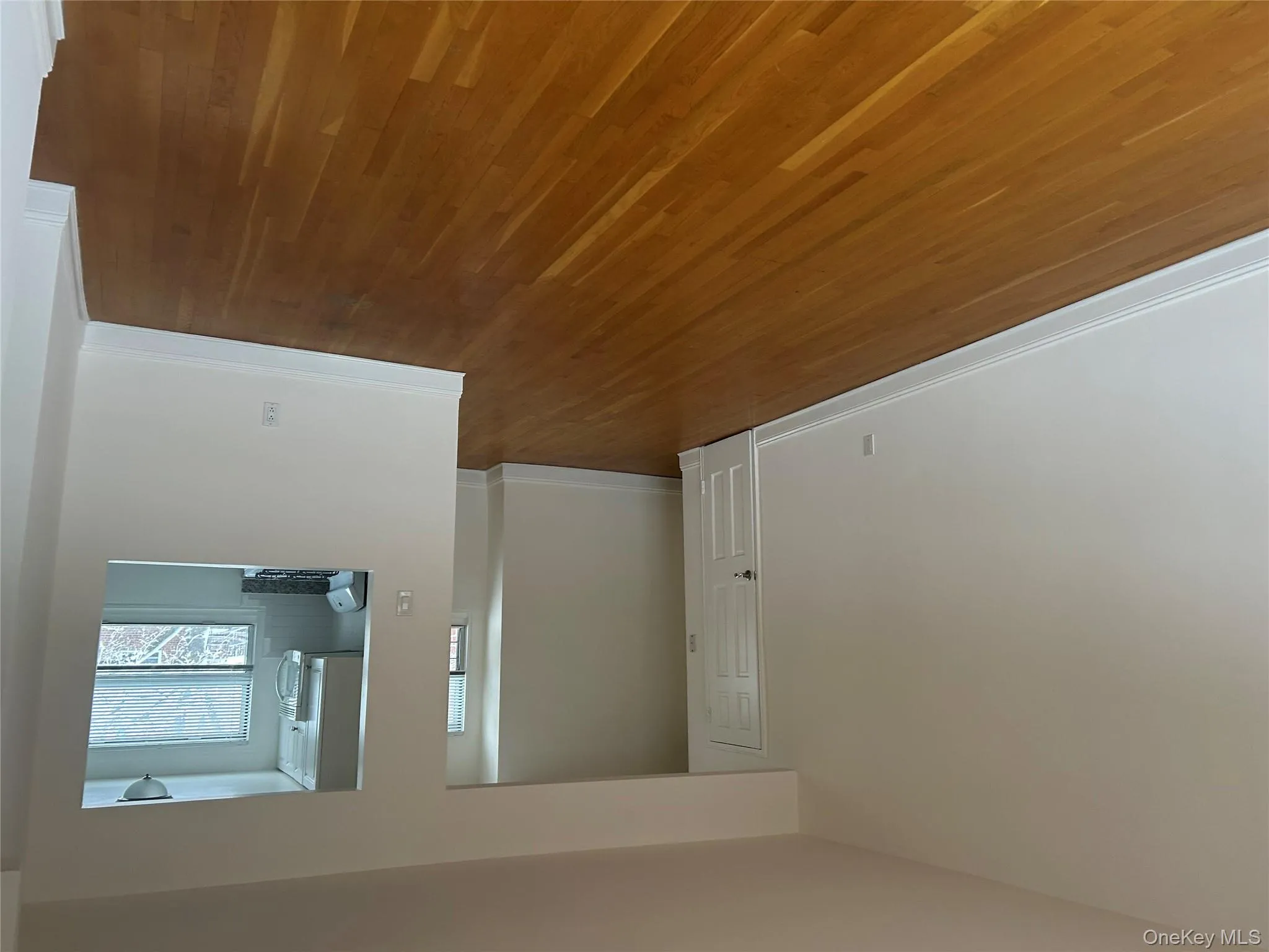 Empty room with dark wood-style floors Empty room with dark wood-style floors