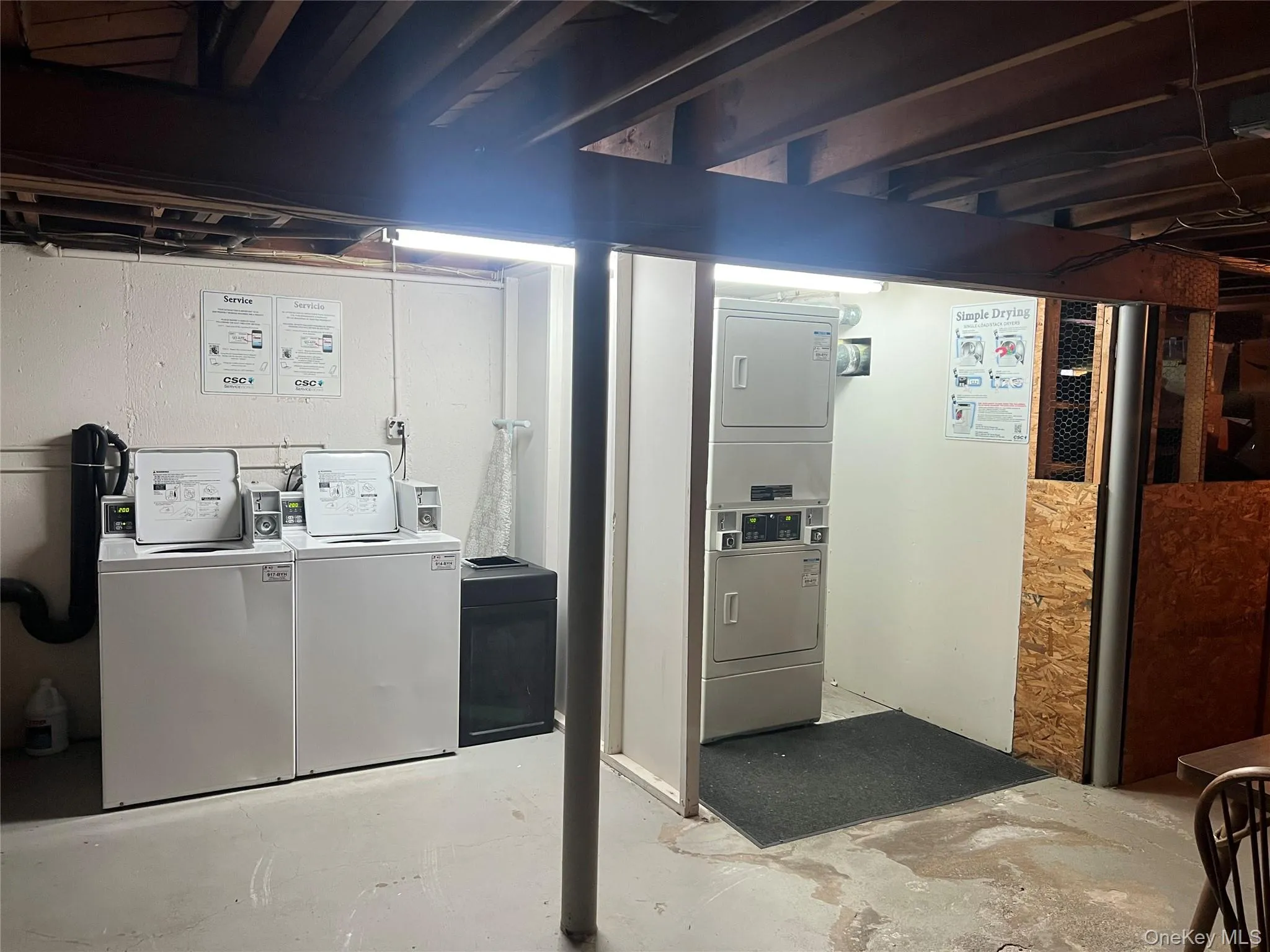 View of unfinished below grade area View of unfinished below grade area