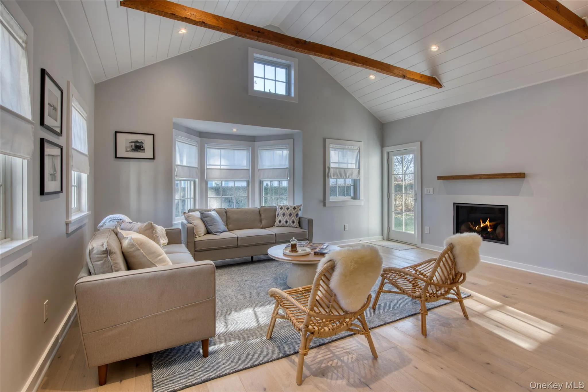 Living room with gas fireplace Living room with gas fireplace